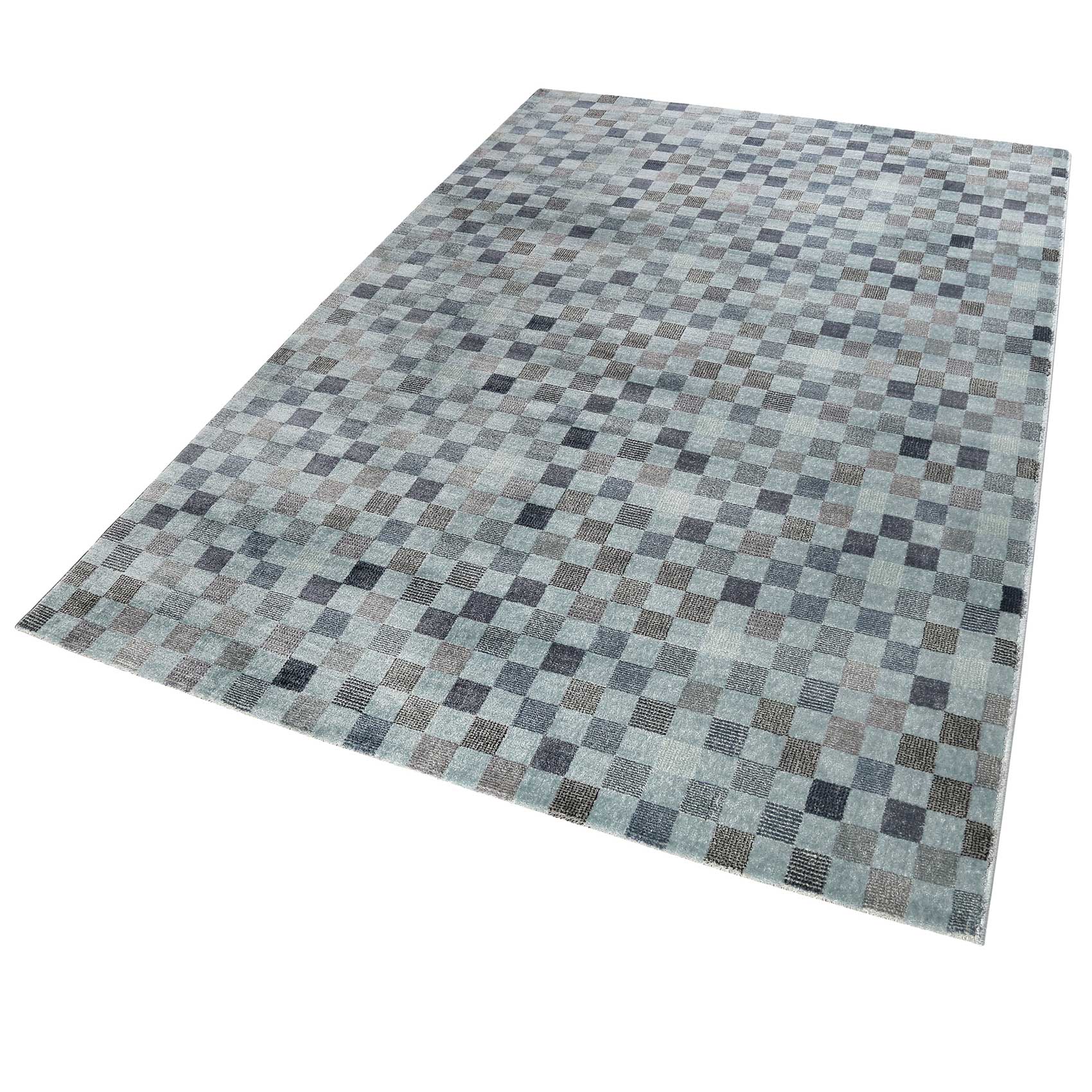Teppich Blau Kurzflor 