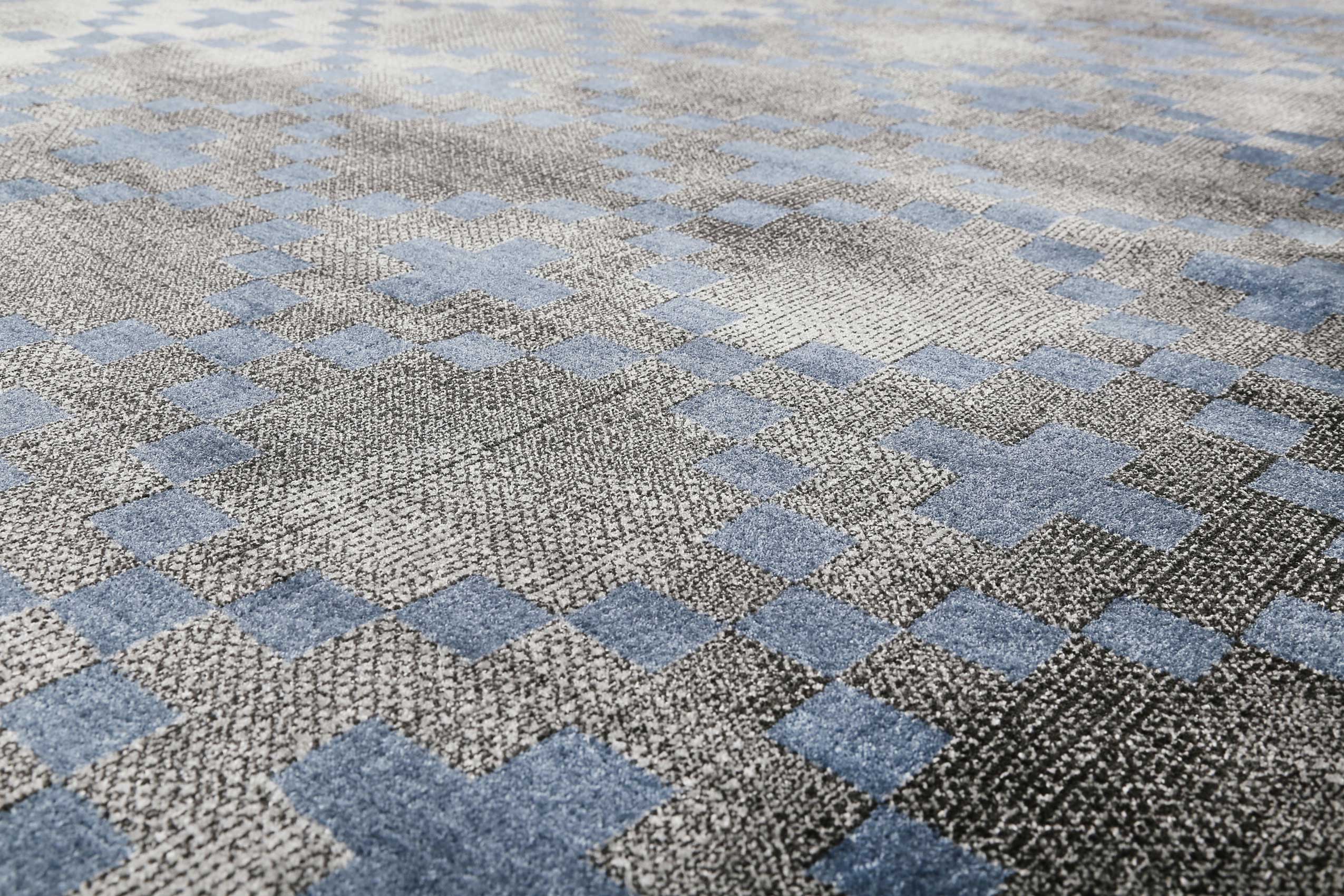Teppich Grau Blau Kurzflor » Pleasure 2.0 « WECONhome - Ansicht 5