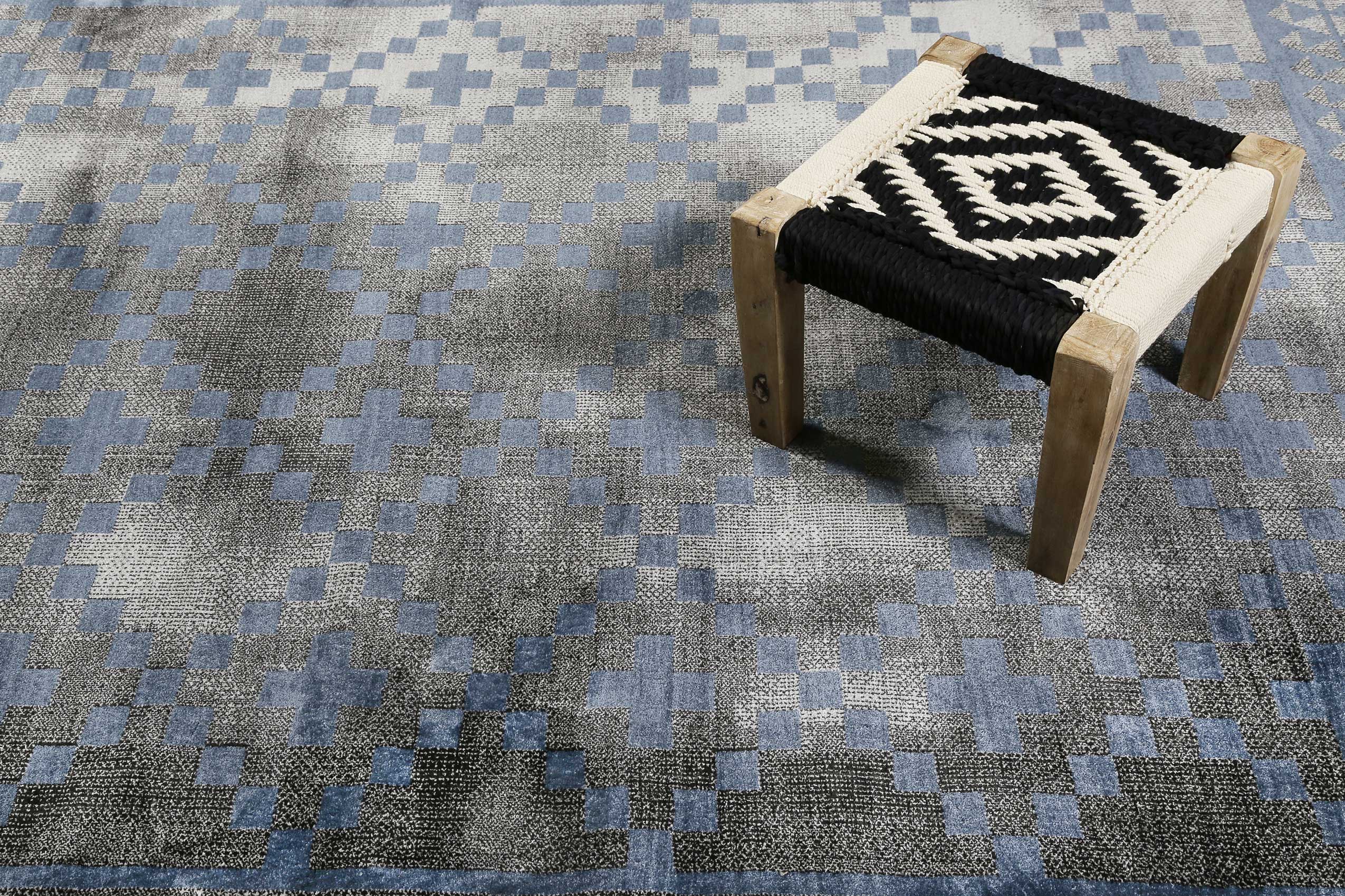 Teppich Grau Blau Kurzflor » Pleasure 2.0 « WECONhome - Ansicht 6