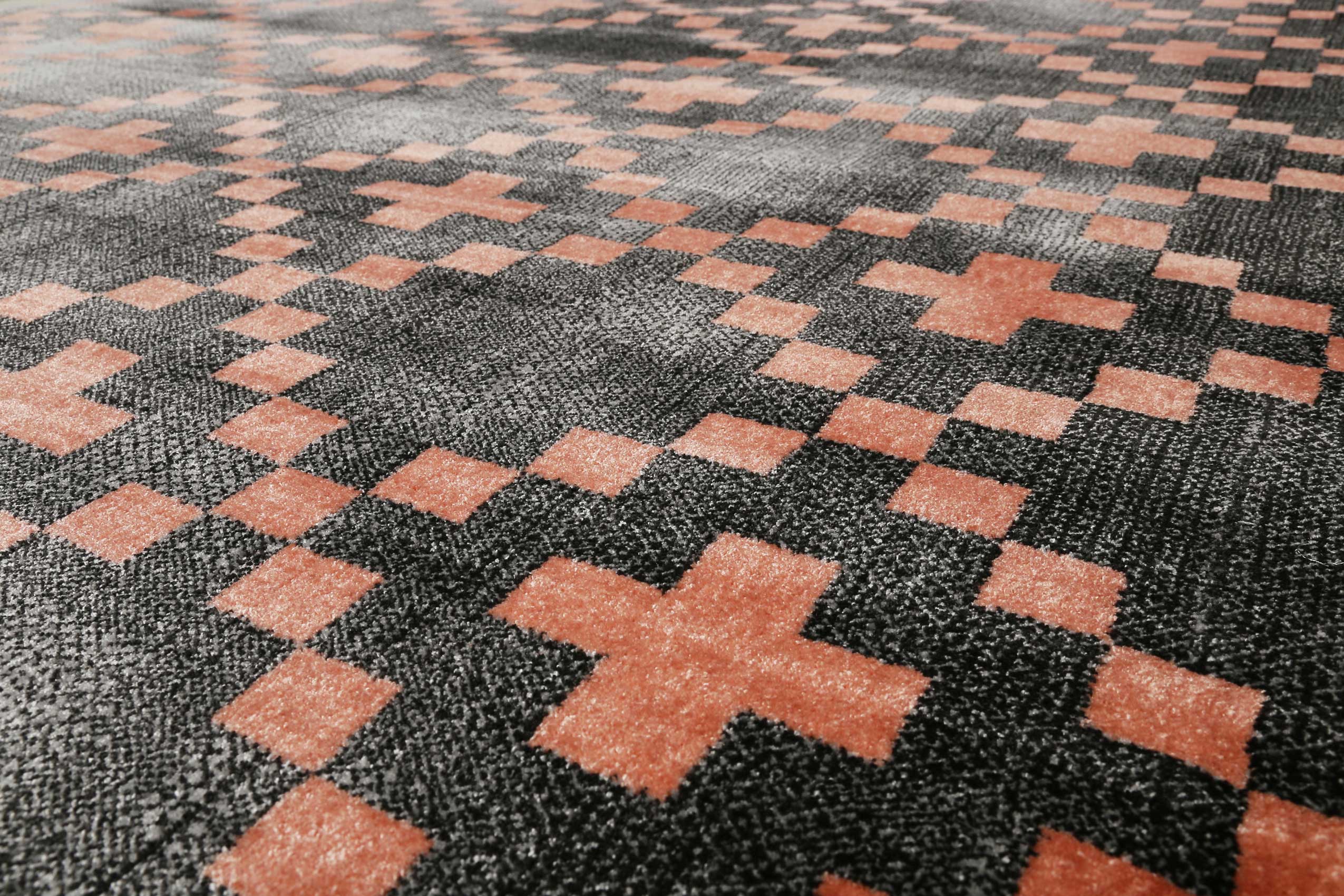 Teppich Grau Koralle Kurzflor » Pleasure 2.0 « WECONhome - Ansicht 5