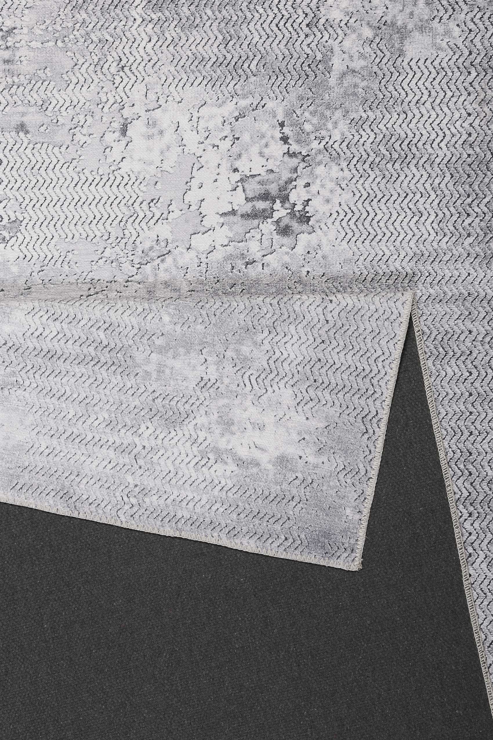 Vintage Teppich Grau Kurzflor » Radiate « WECONhome - Ansicht 3