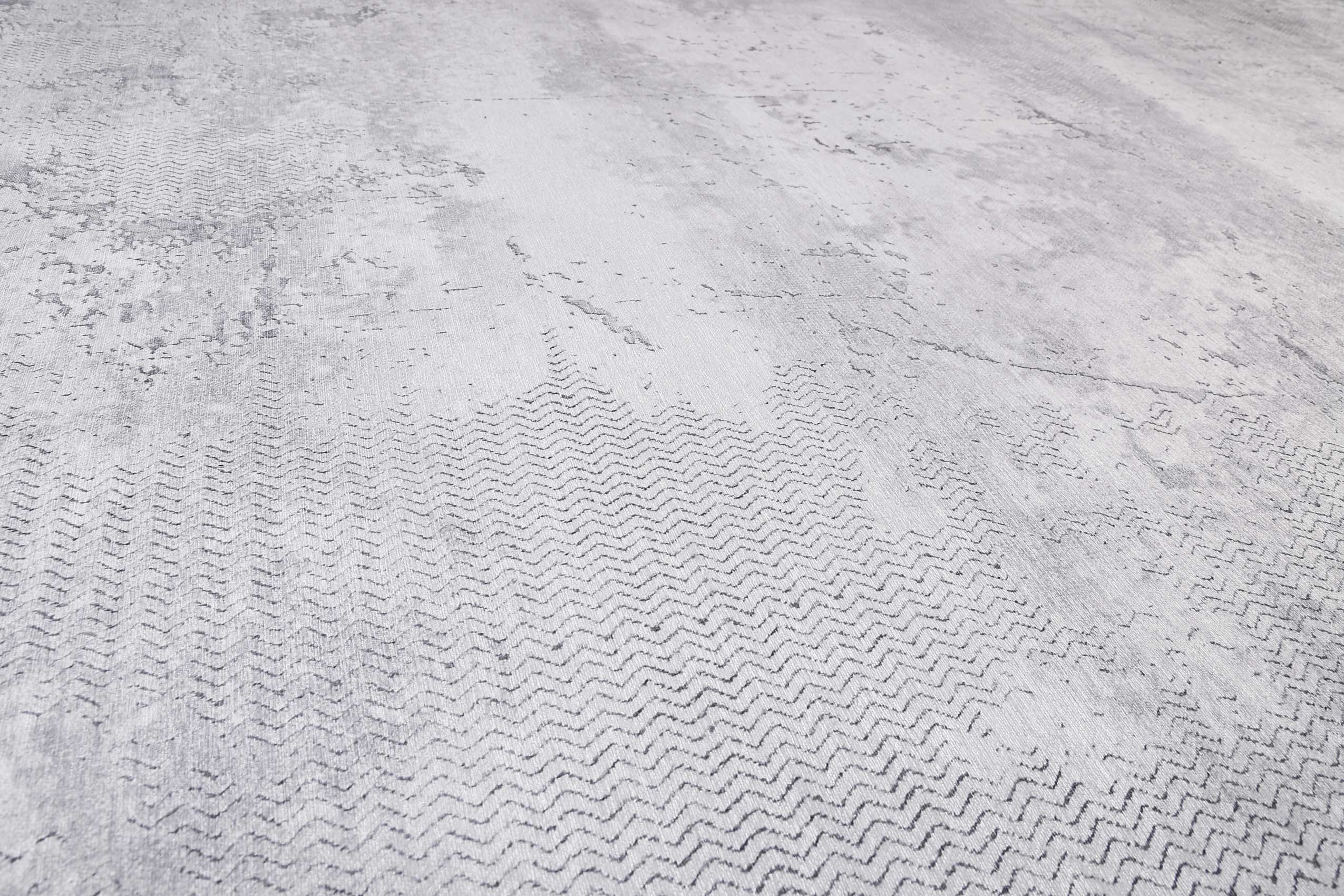 Vintage Teppich Grau Kurzflor 