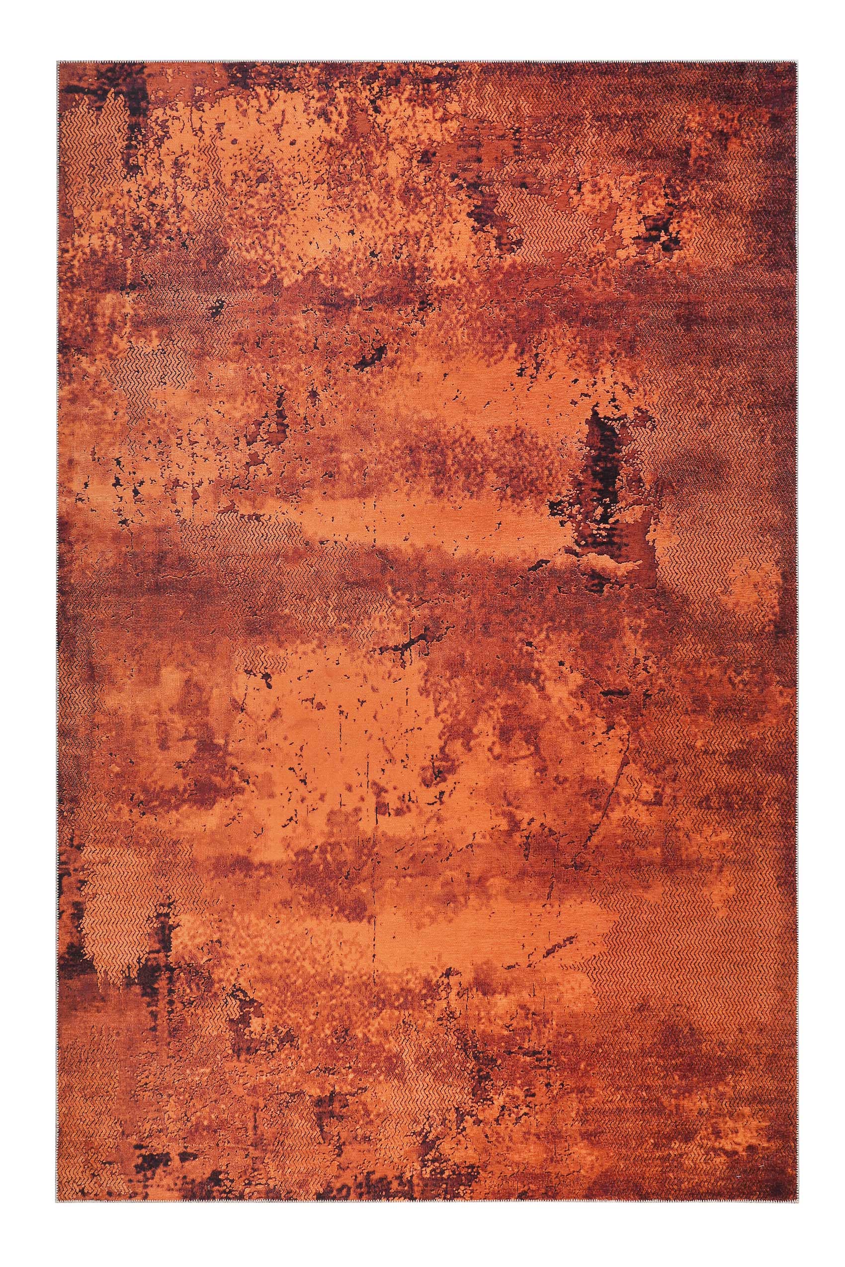 Vintage Teppich Rost Rot Kurzflor » Radiate « WECONhome - Ansicht 1
