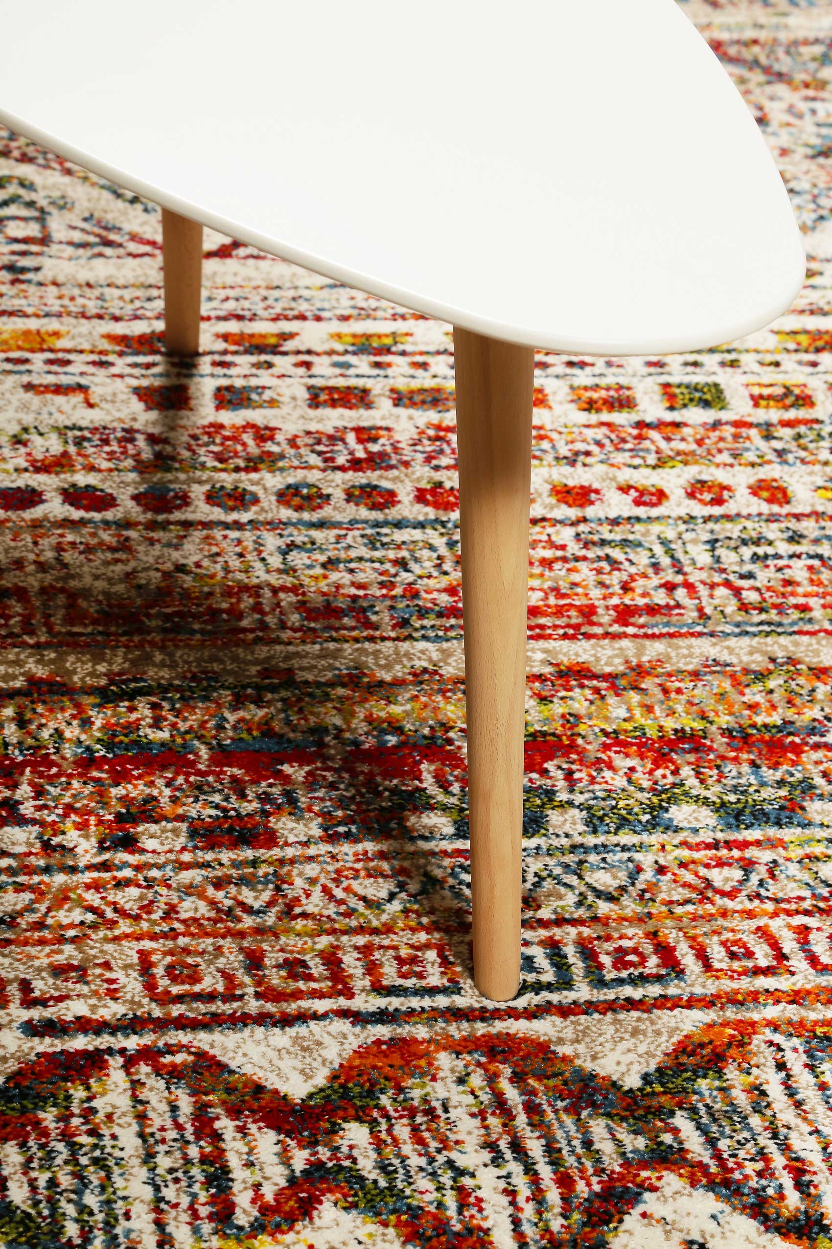 Teppich Orange Rot Grün Kurzflor » Riad « WECONhome - Ansicht 7