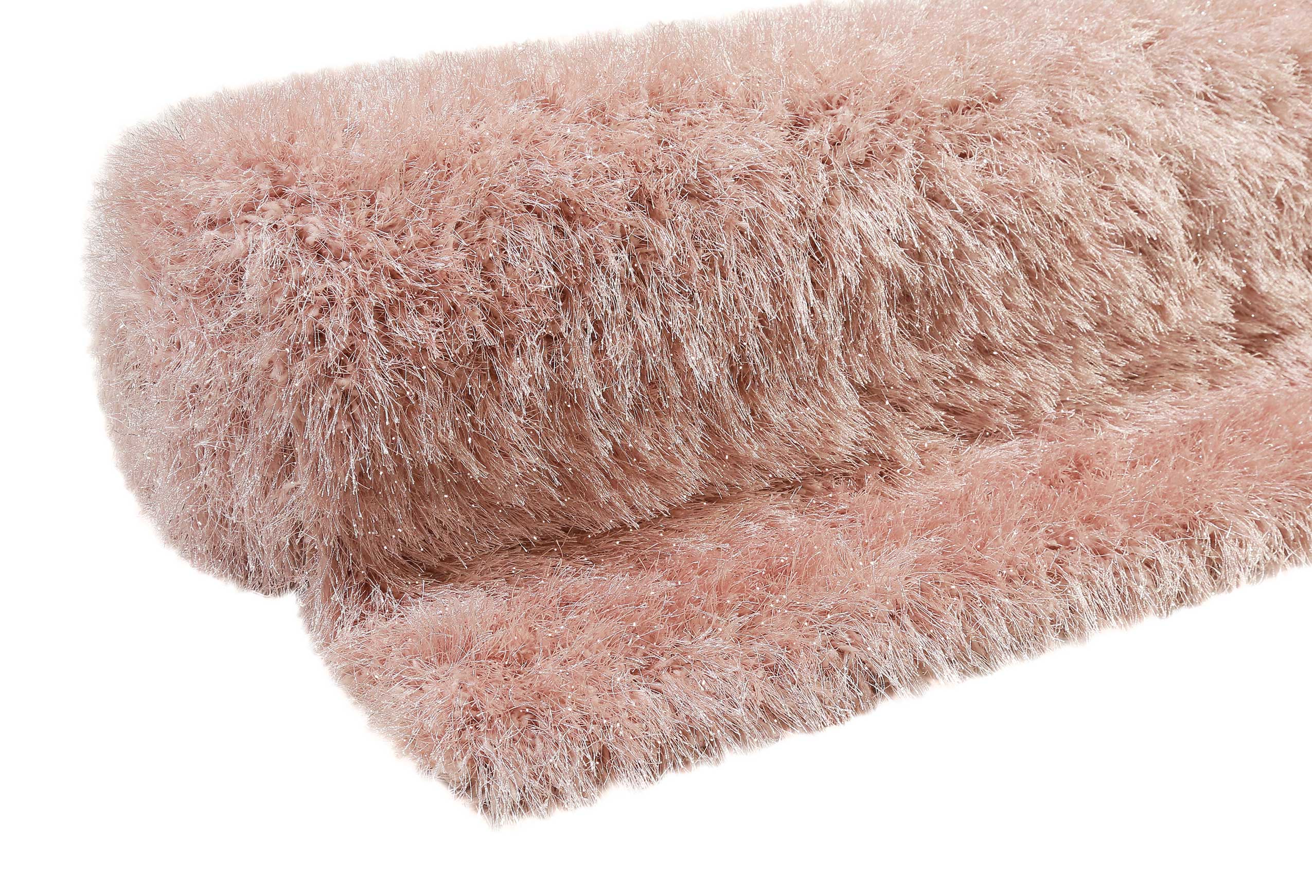 Teppich Rosa glänzend Hochflor 