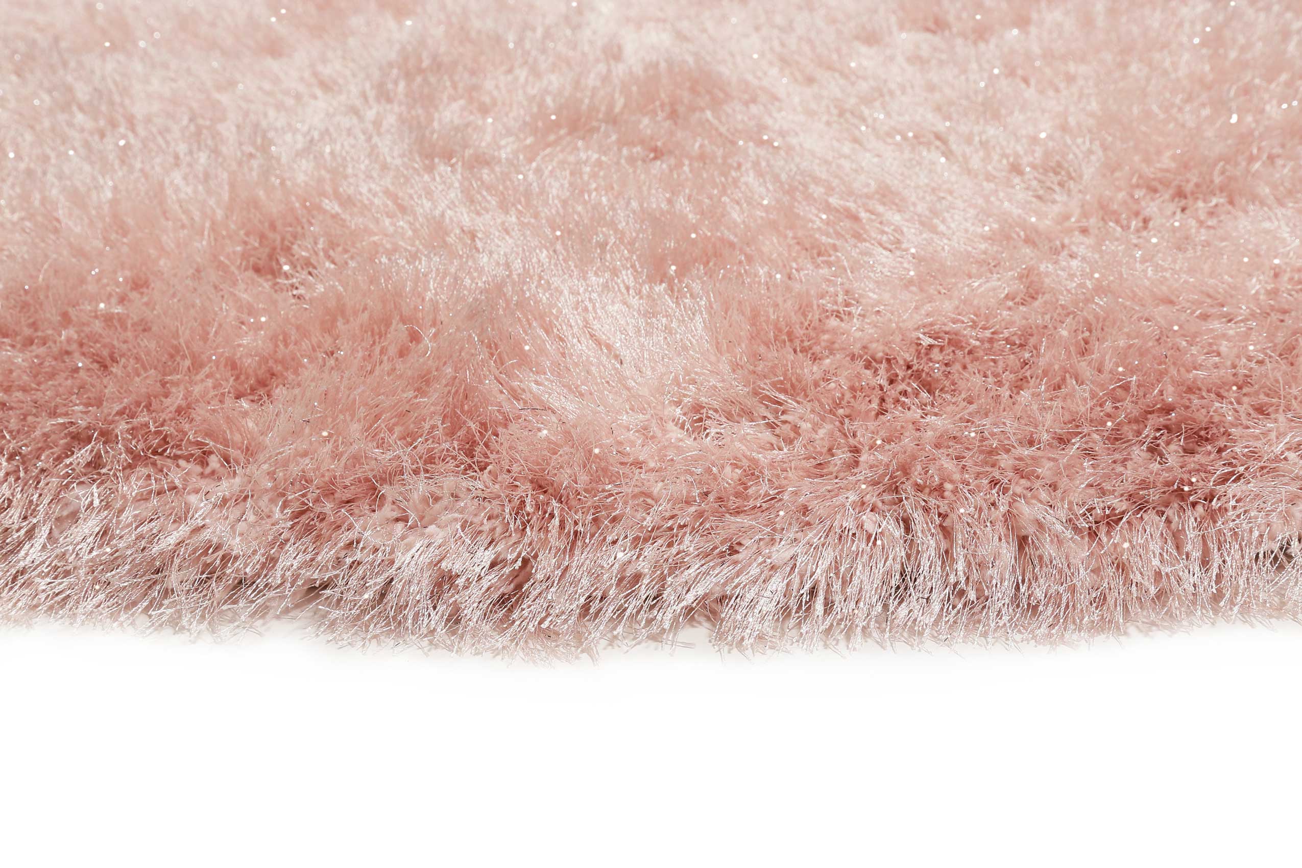 Teppich Rund Rosa glänzend Hochflor » Shiny Touch « WECONhome - Ansicht 4