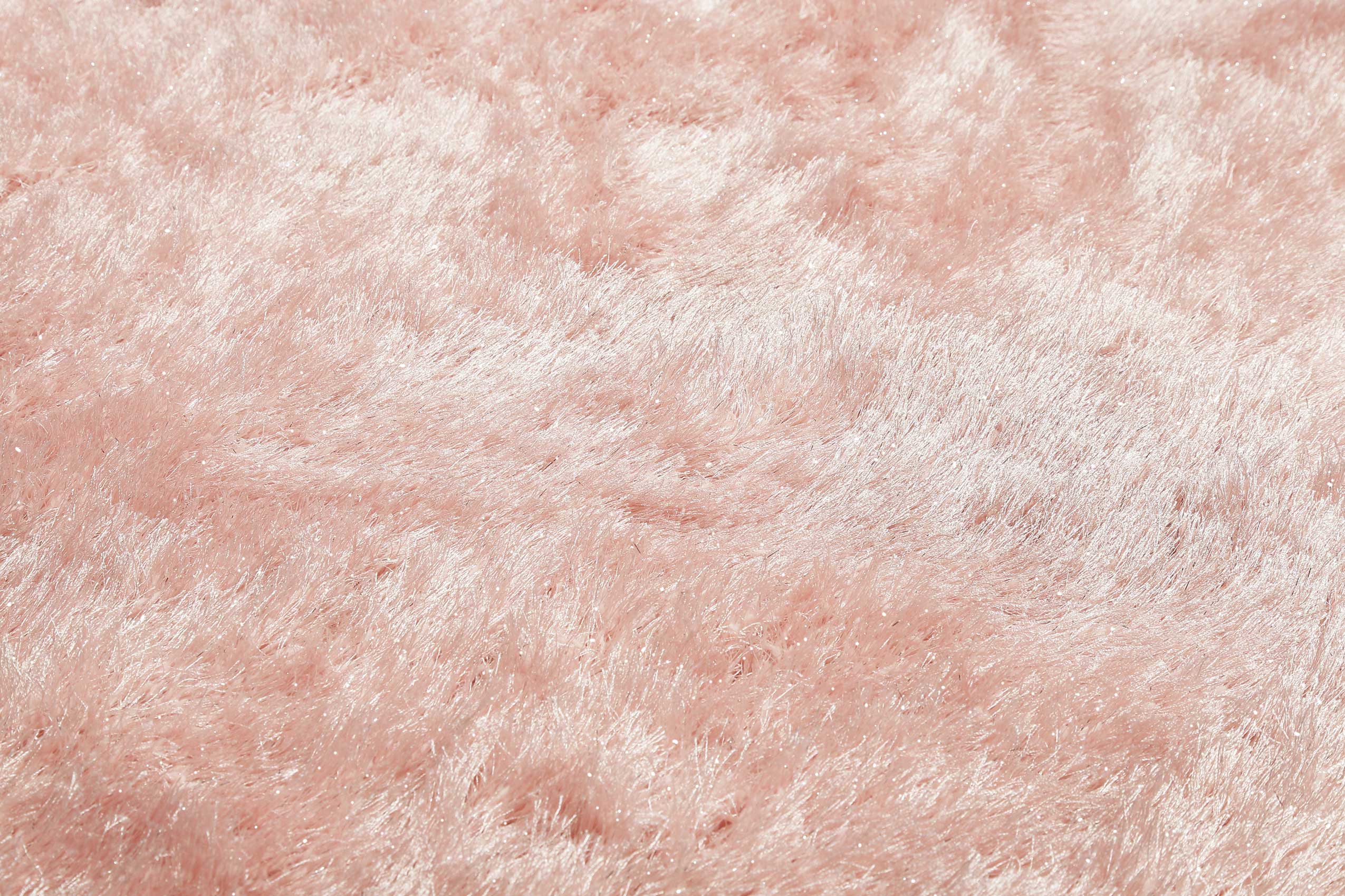 Teppich Rund Rosa glänzend Hochflor » Shiny Touch « WECONhome - Ansicht 5