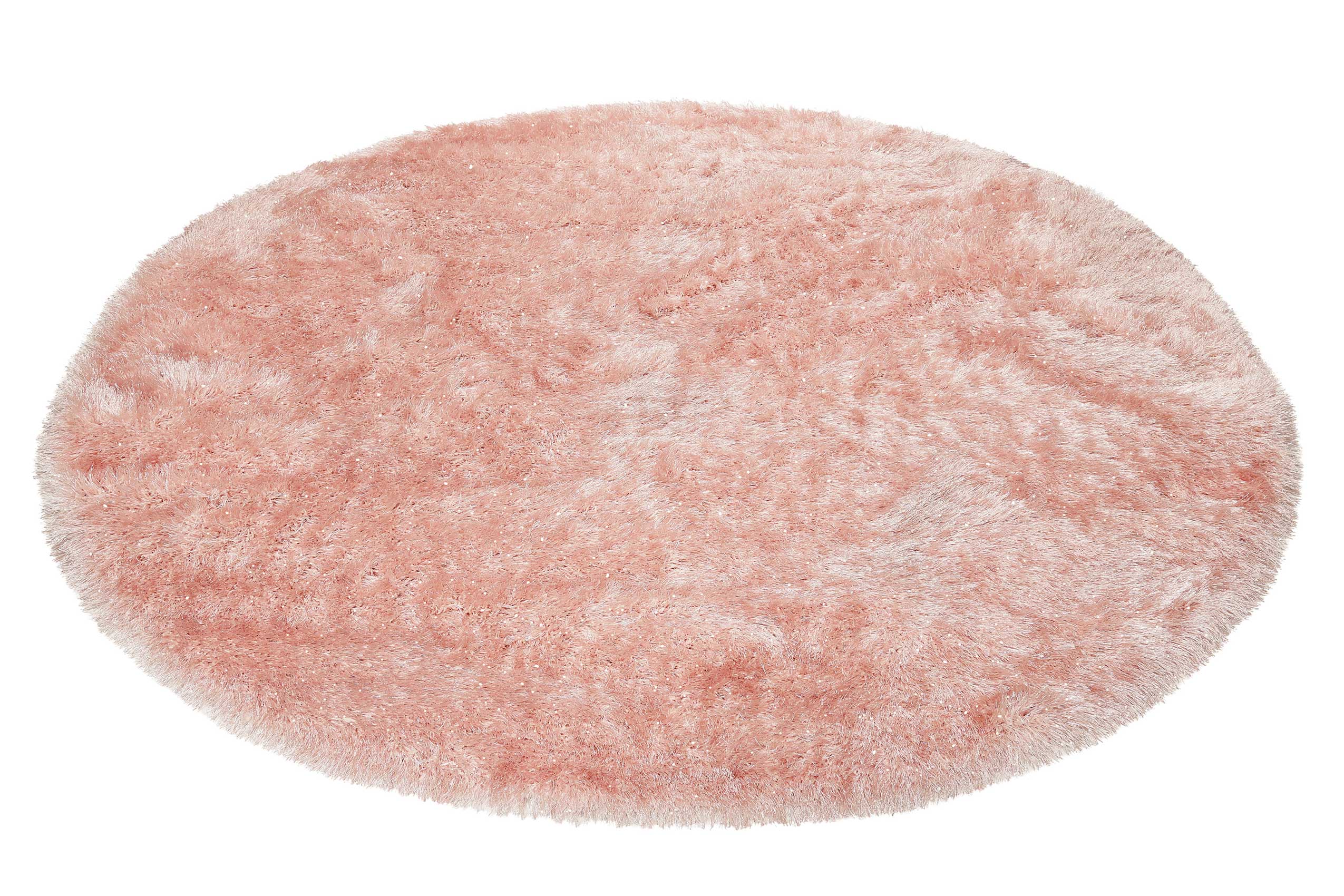Teppich Rund Rosa glänzend Hochflor » Shiny Touch « WECONhome - Ansicht 2
