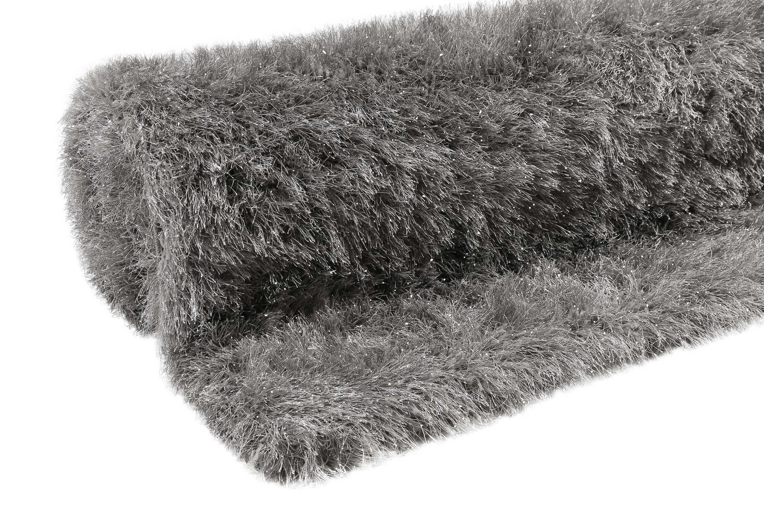 Teppich Grau glänzend Hochflor » Shiny Touch « WECONhome - Ansicht 7