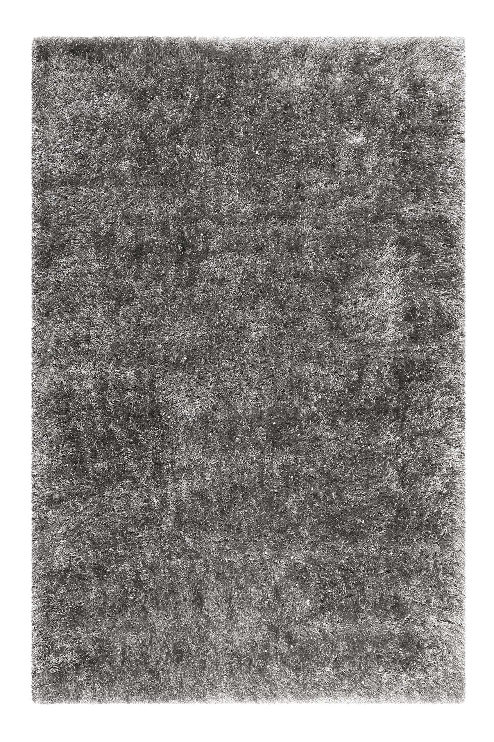 Teppich Grau glänzend Hochflor » Shiny Touch « WECONhome - Ansicht 1