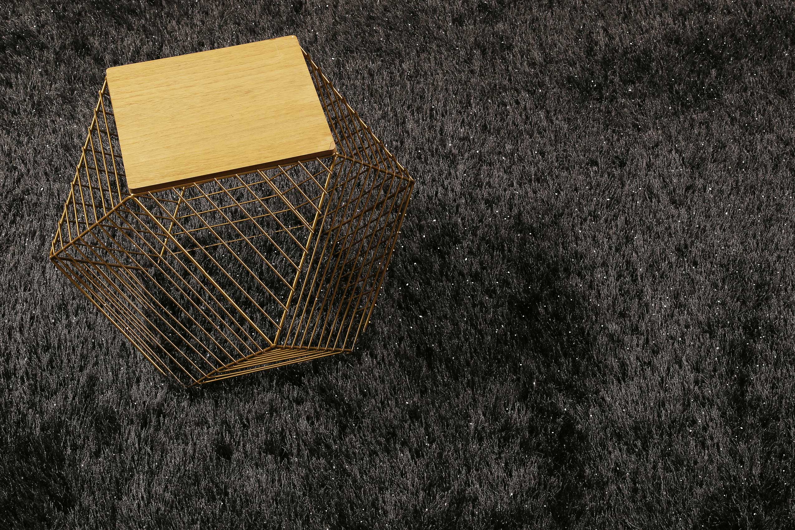 Teppich Anthrazit glänzend Hochflor 