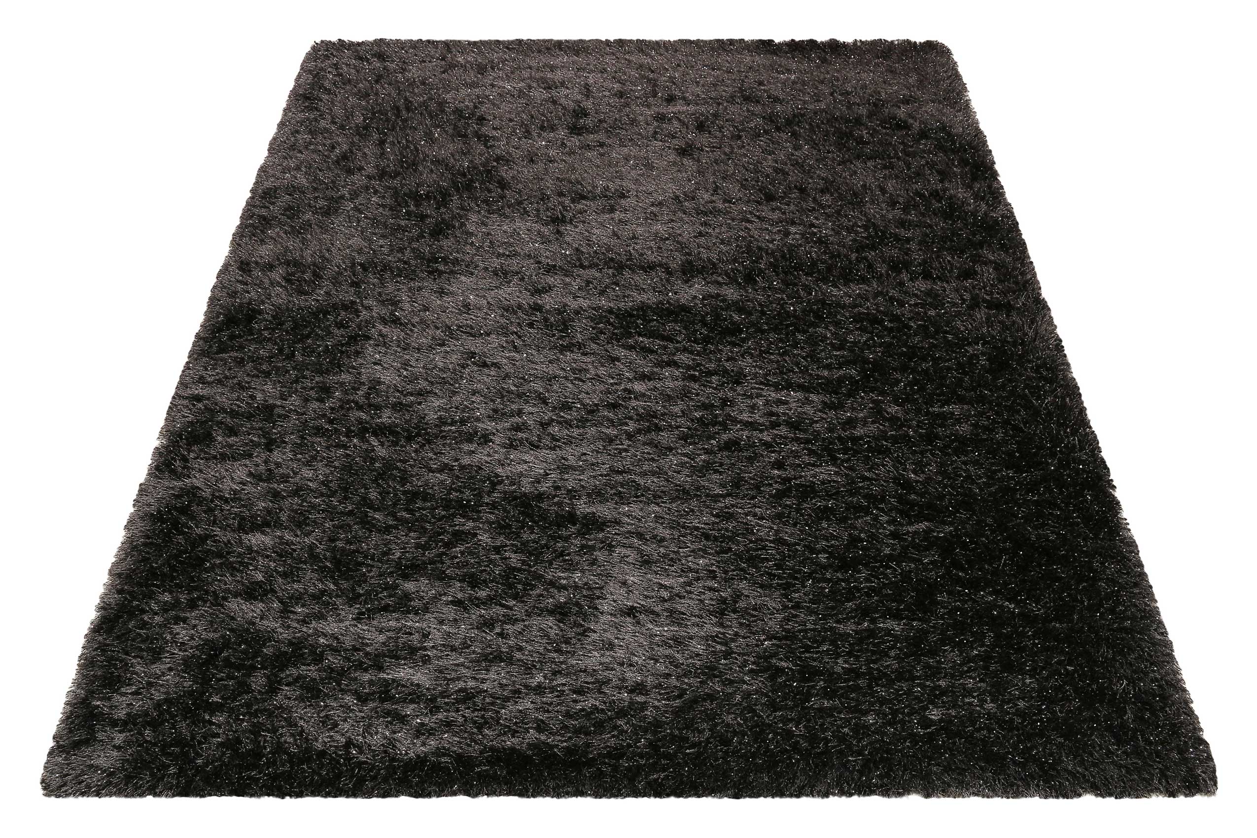 Teppich Anthrazit glänzend Hochflor 