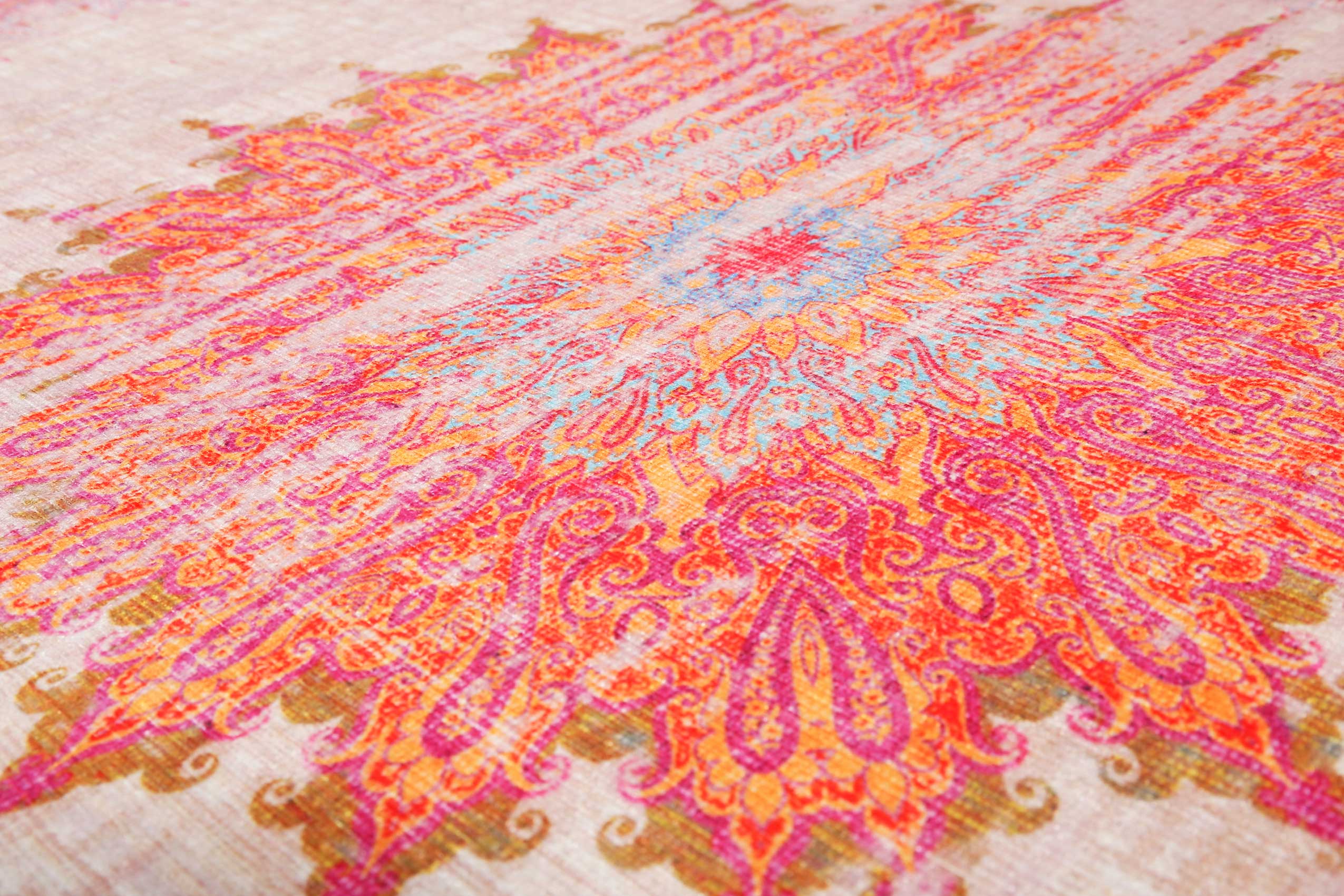 Badteppich Bunt Vintage Oriental 