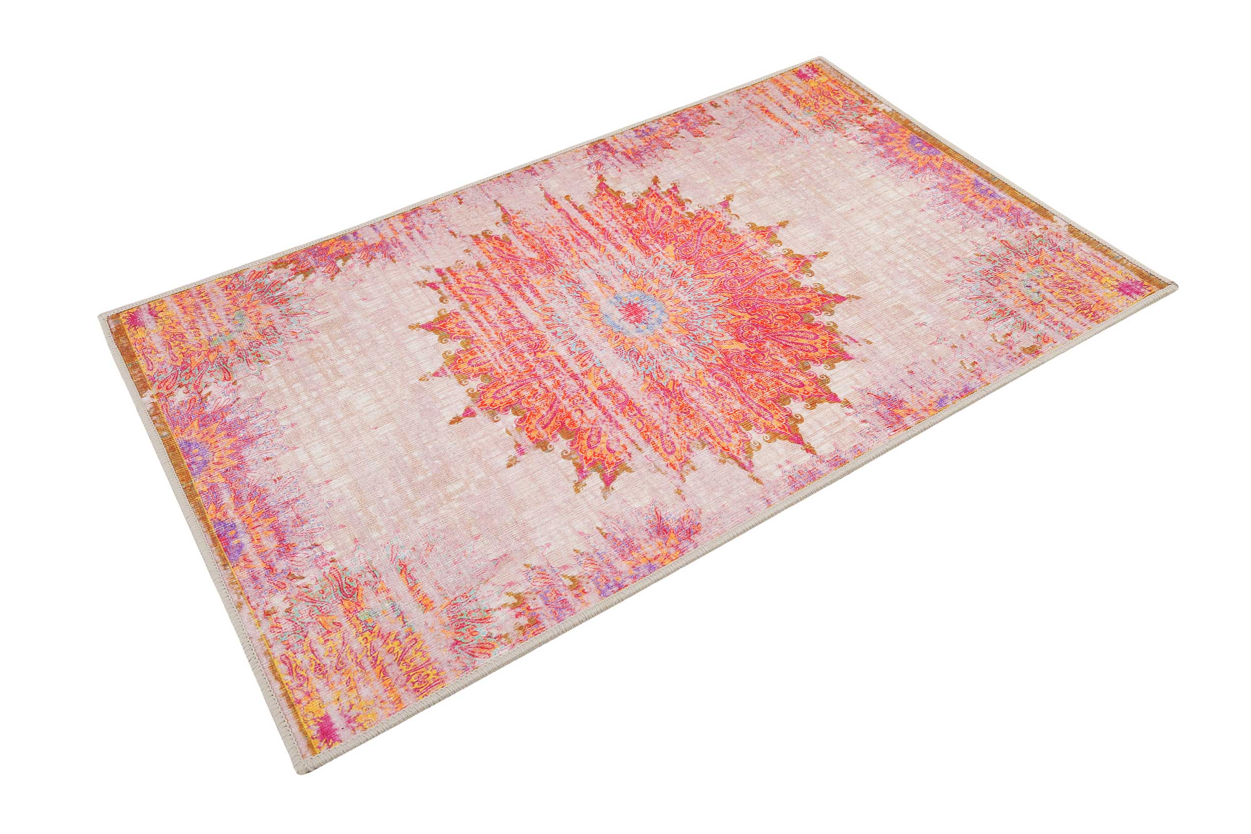 Badteppich Bunt Vintage Oriental 