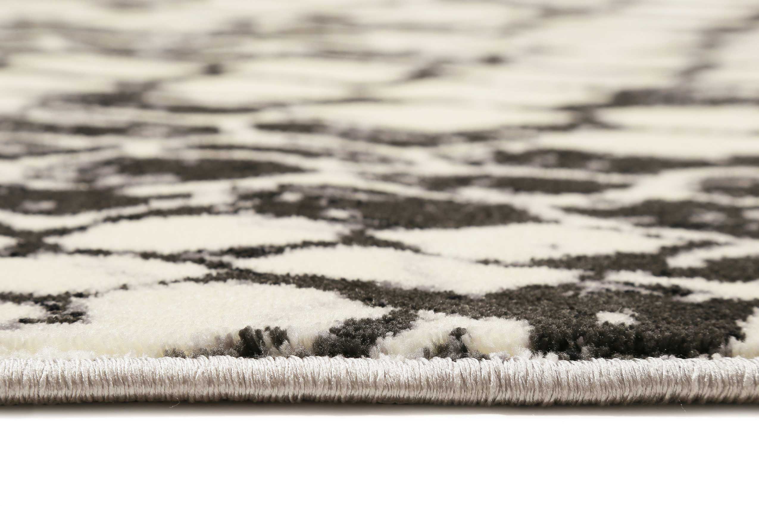 Teppich Grau Schwarz Kurzflor » Snake « WECONhome - Ansicht 4