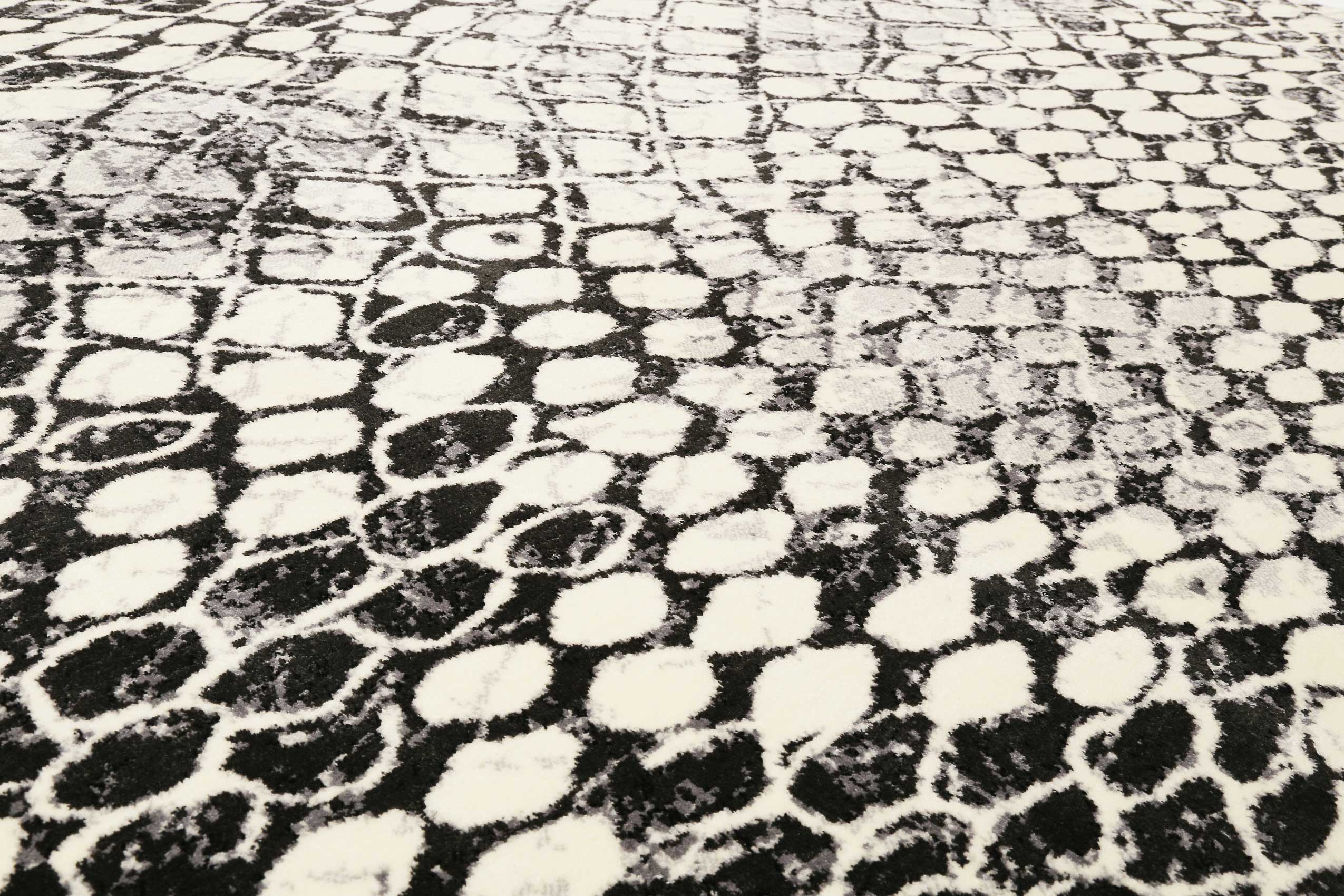 Teppich Grau Schwarz Kurzflor » Snake « WECONhome - Ansicht 5