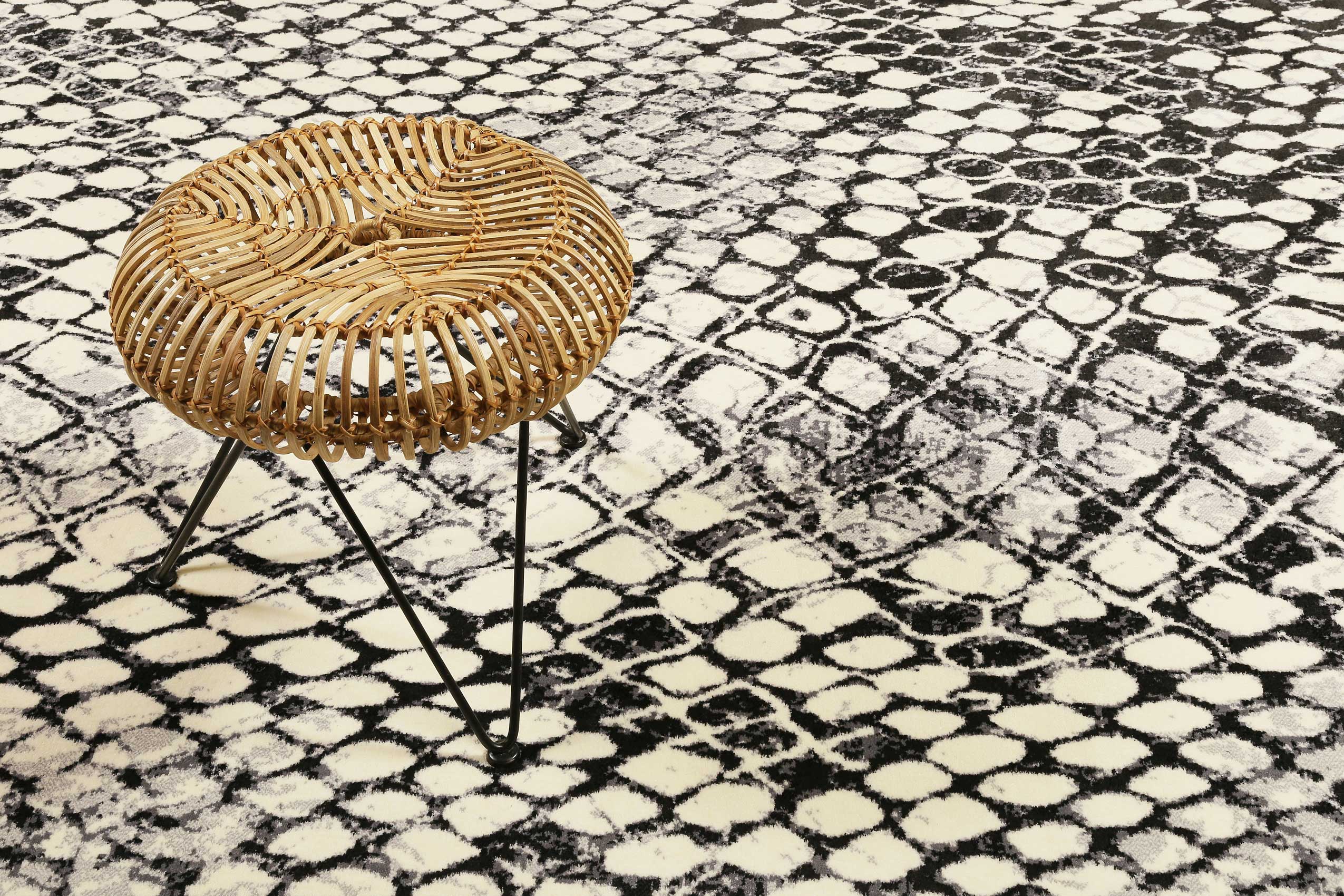 Teppich Grau Schwarz Kurzflor » Snake « WECONhome - Ansicht 6