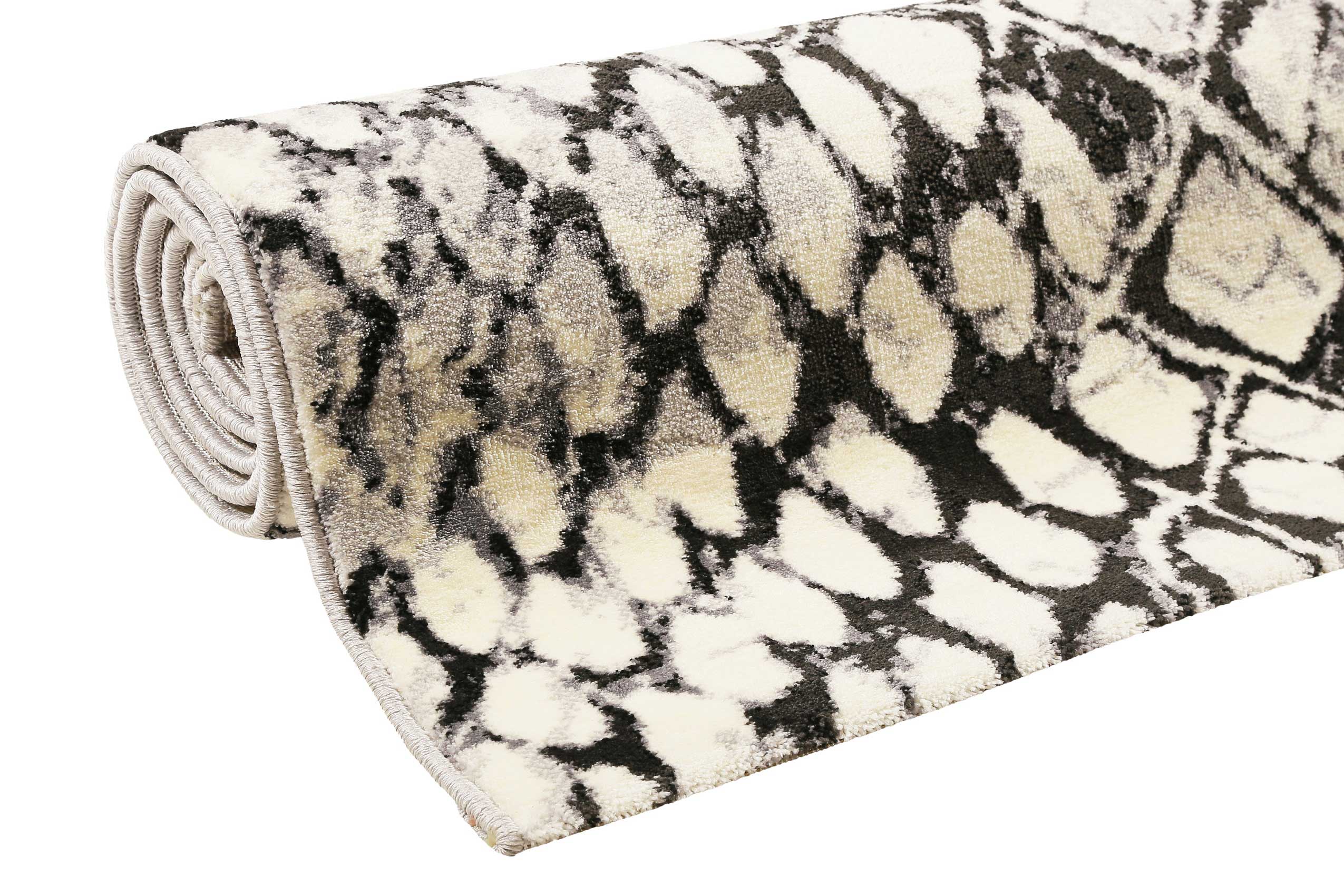 Teppich Grau Schwarz Kurzflor » Snake « WECONhome - Ansicht 7