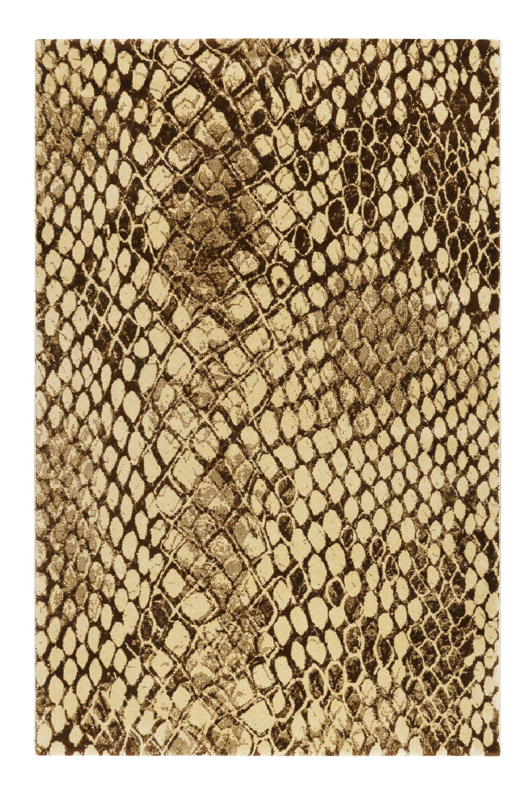 Teppich Beige Braun Kurzflor 