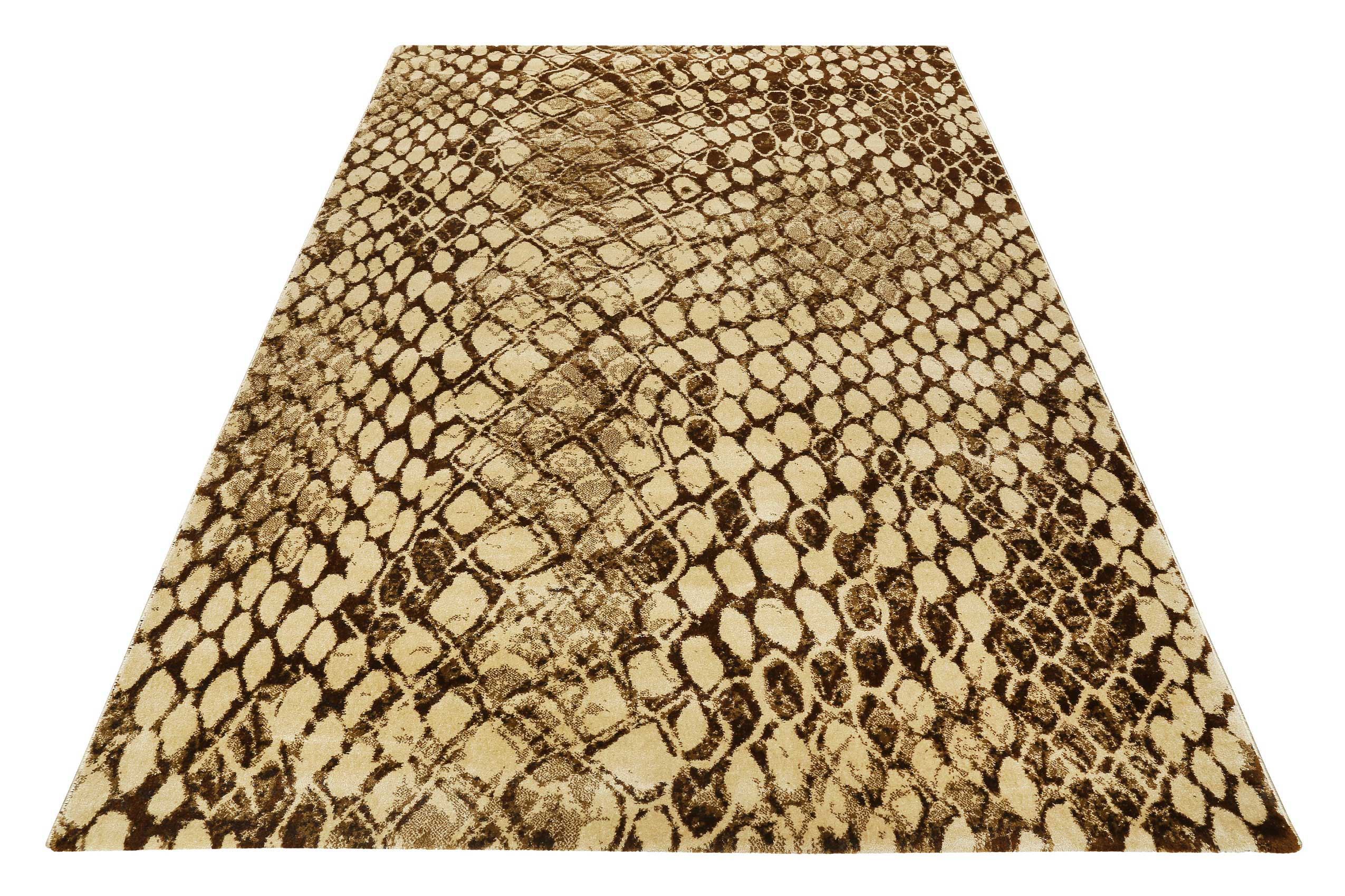 Teppich Beige Braun Kurzflor 