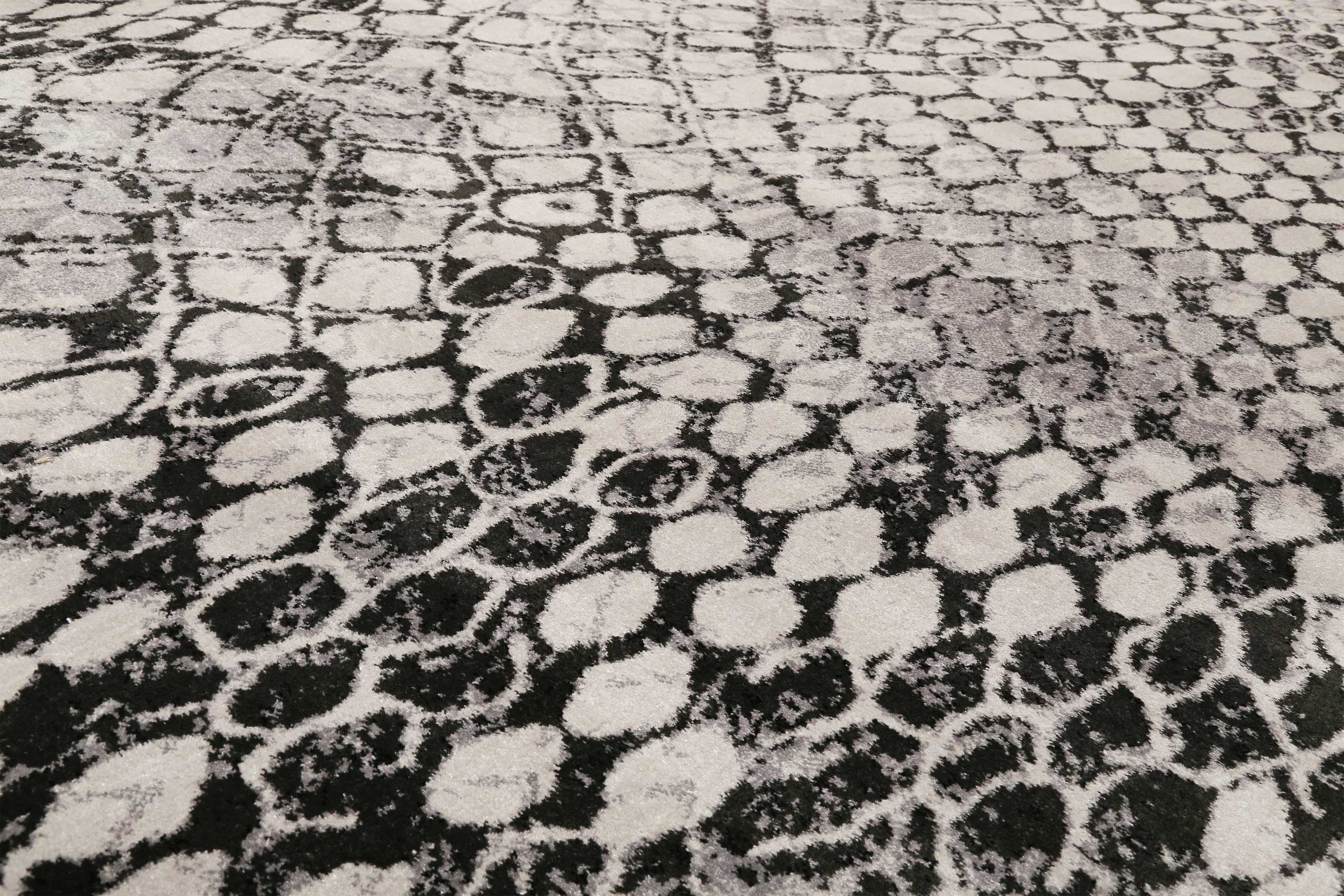 Teppich Grau Silber Kurzflor » Snake « WECONhome - Ansicht 5