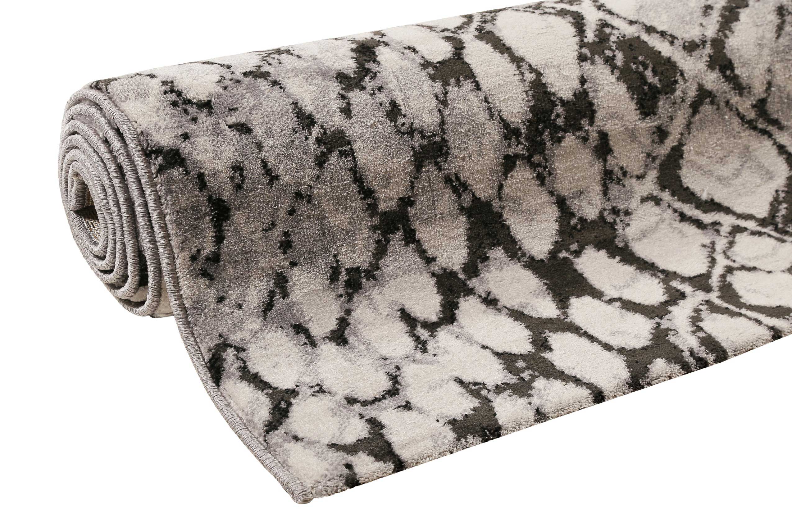 Teppich Grau Silber Kurzflor » Snake « WECONhome - Ansicht 7