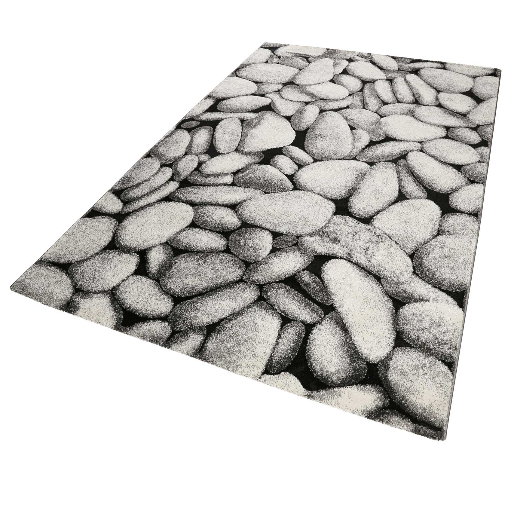 Teppich Grau Anthrazit Kurzflor 