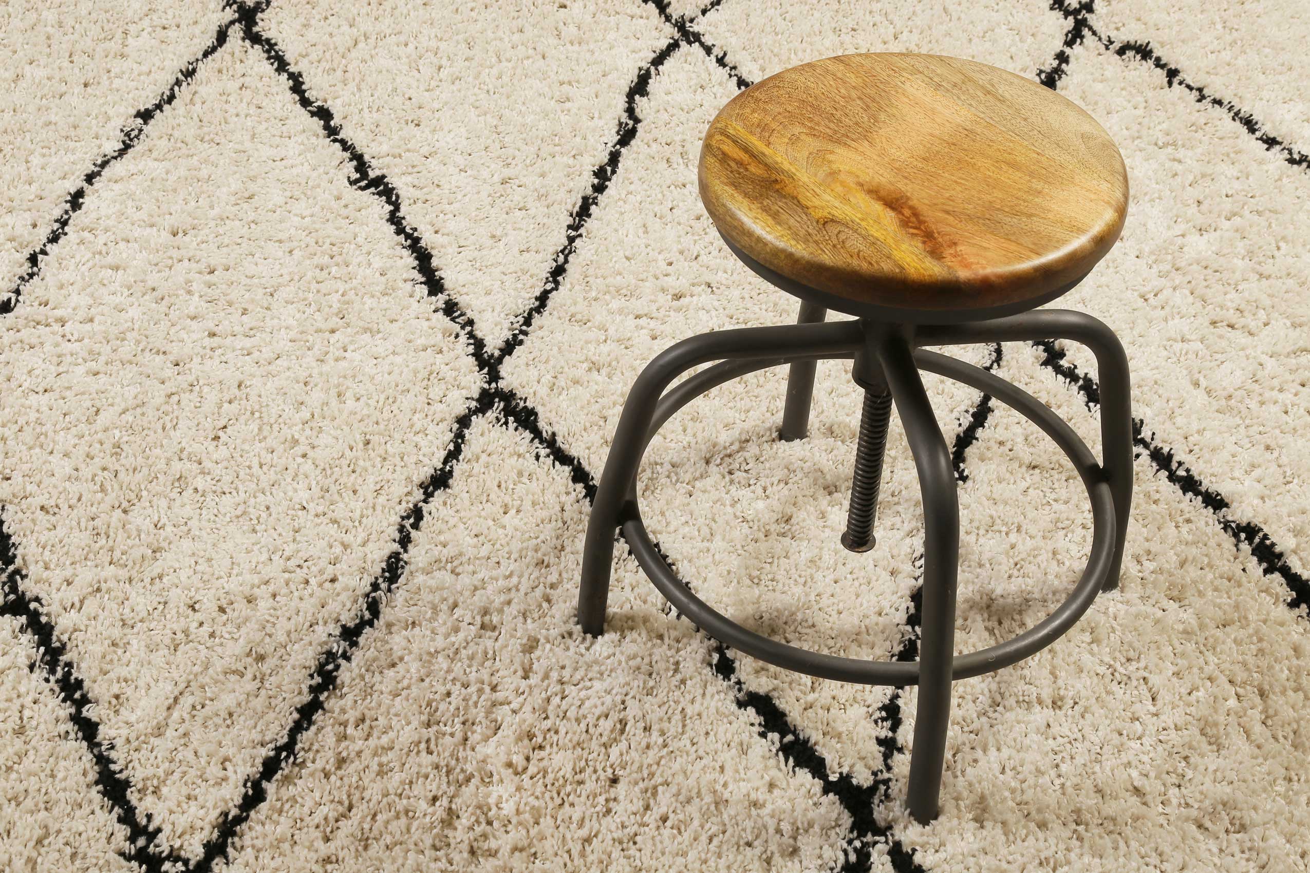 Teppich Creme Beige im Berber Style 