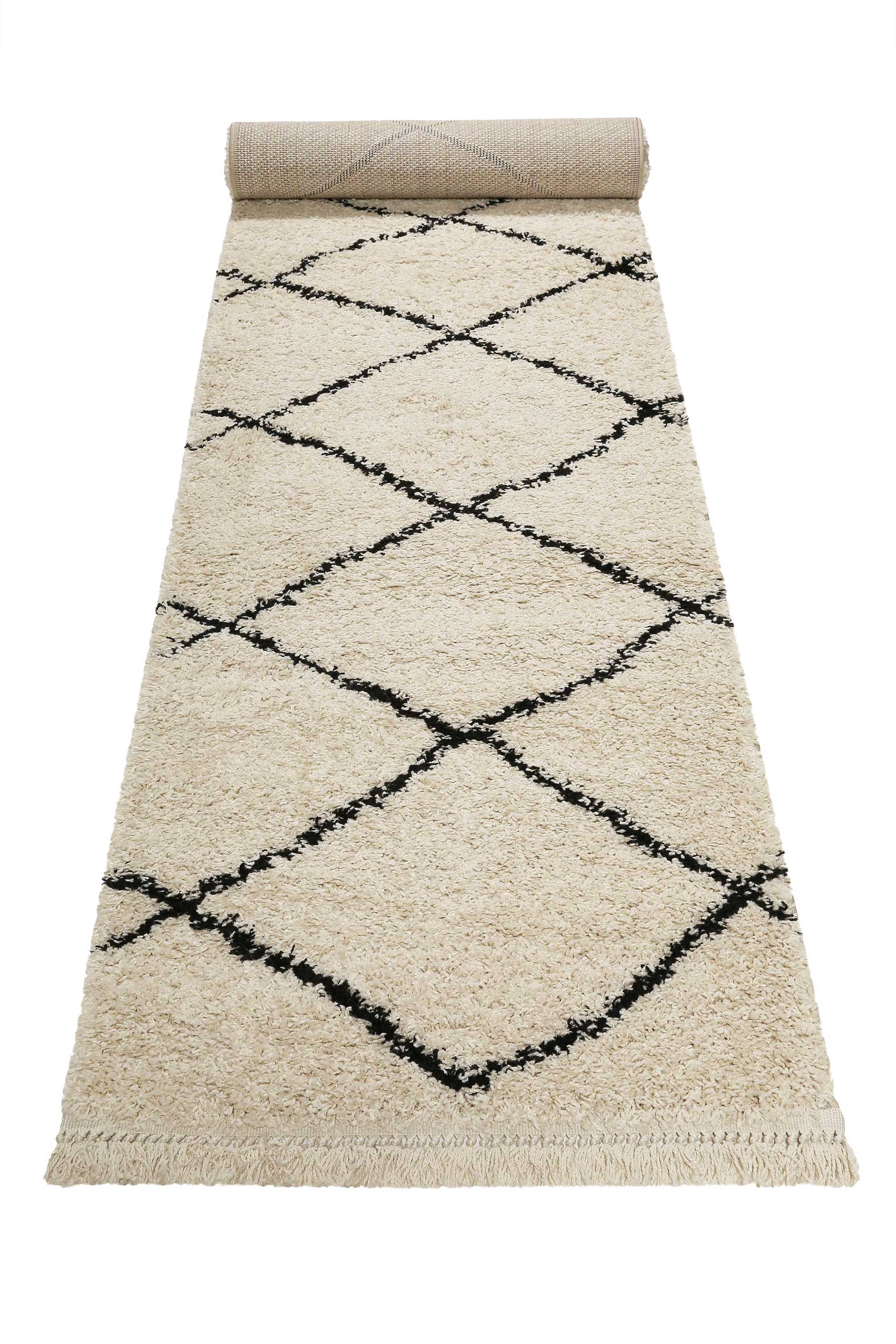 Teppich Creme Beige im Berber Style 