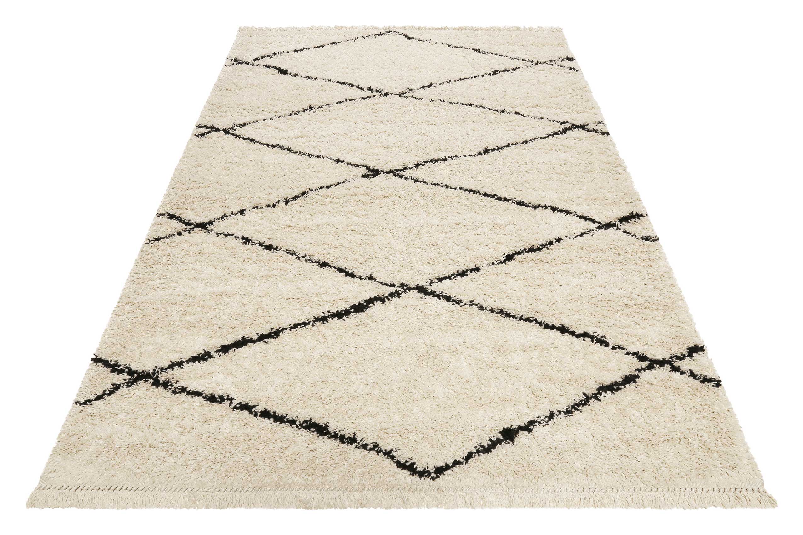 Teppich Creme Beige im Berber Style 