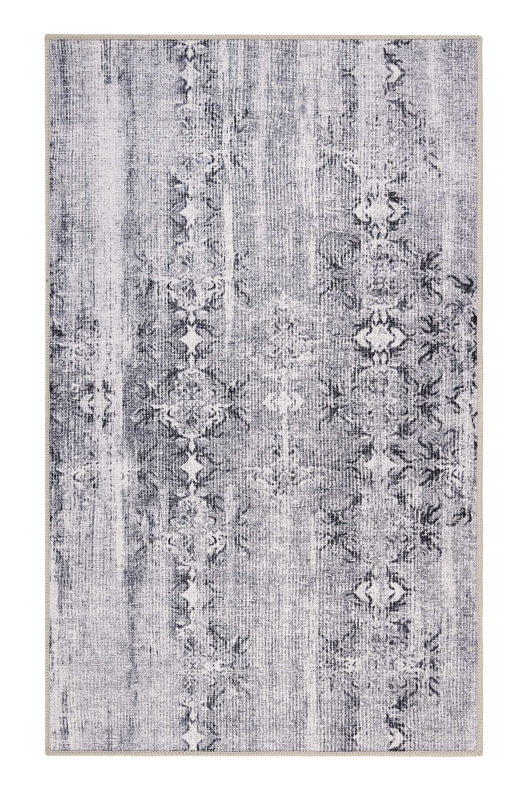 Badteppich Grau Vintage