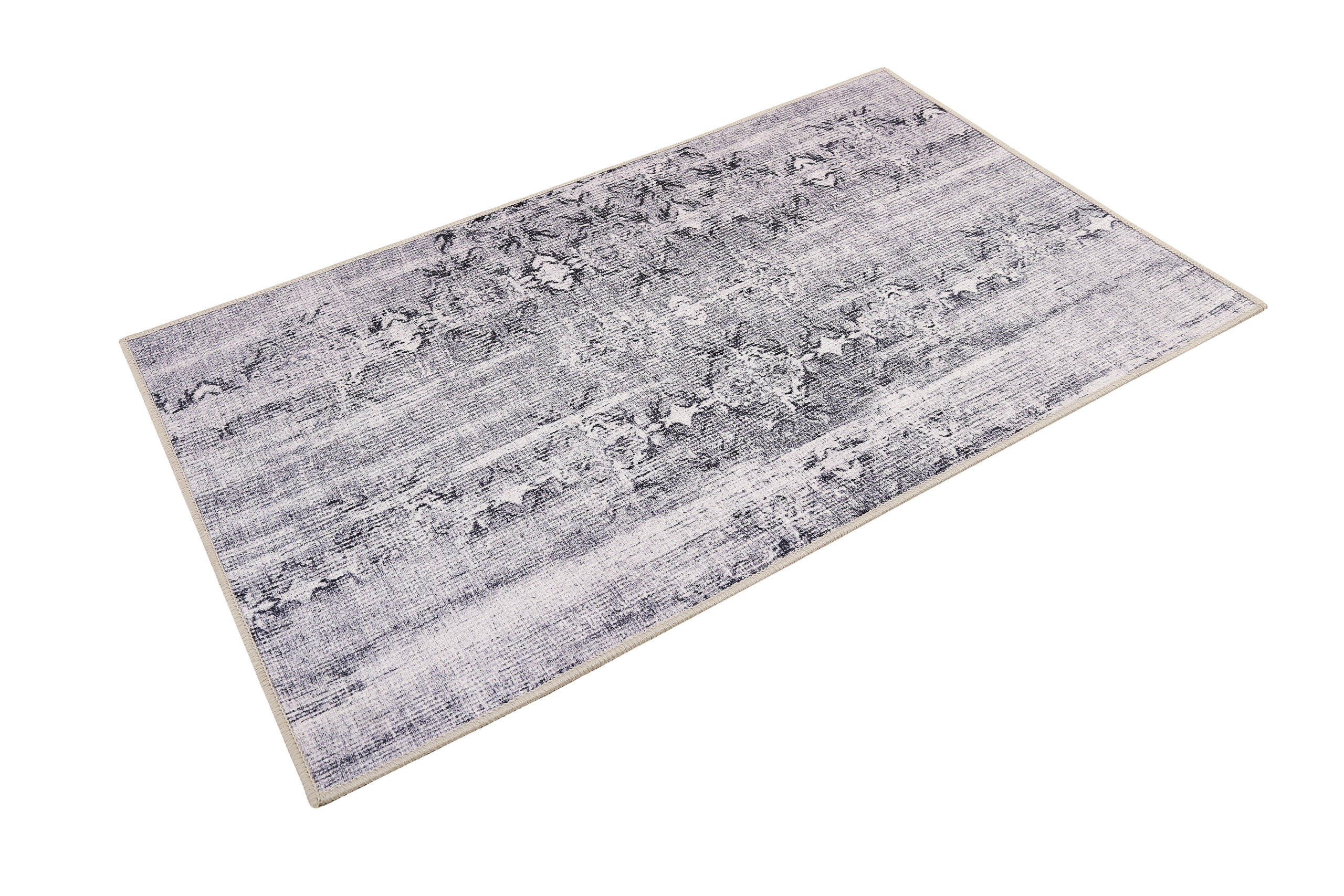 Badteppich Grau Vintage