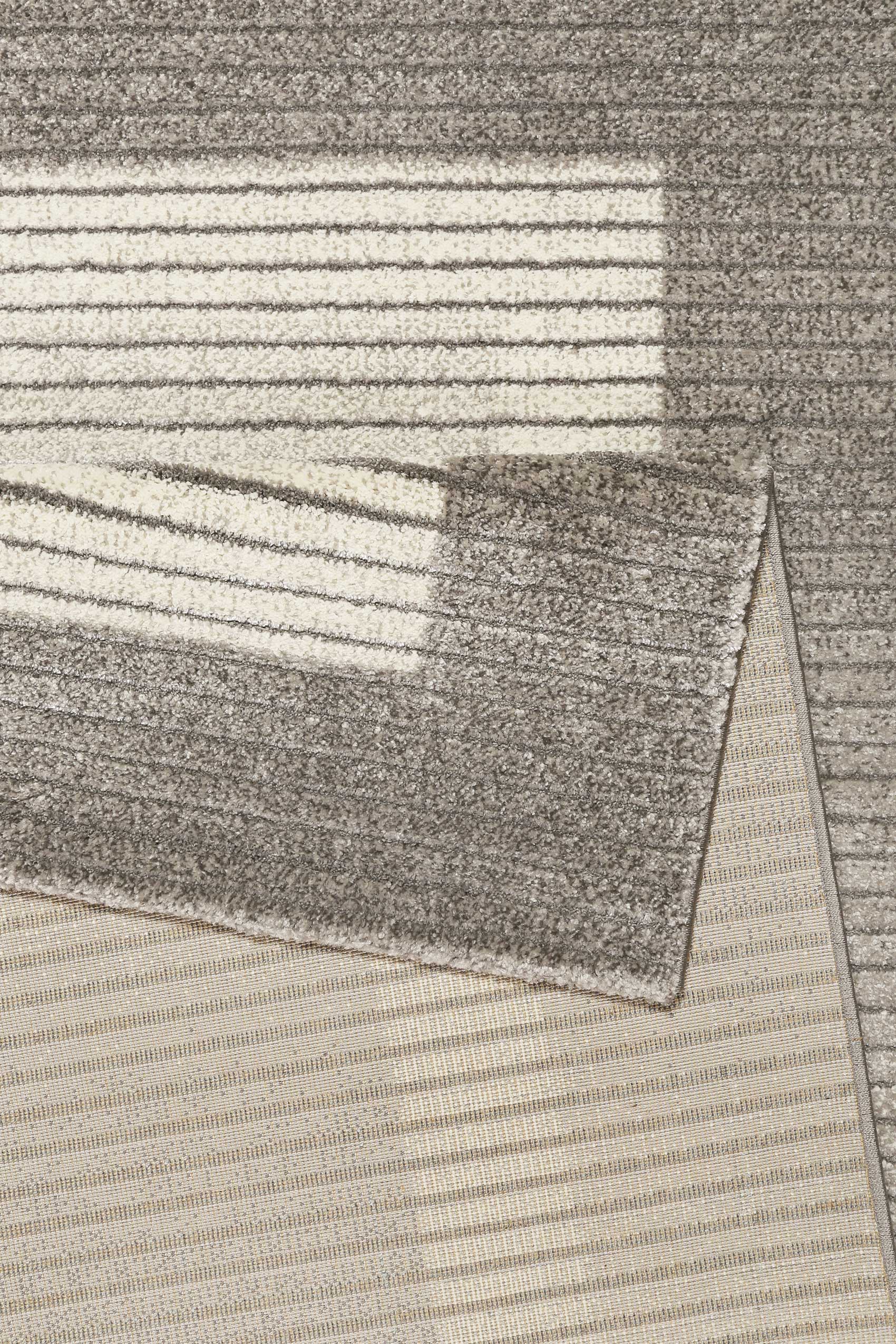 Teppich Grau Silber Kurzflor » Velvet Flow « WECONhome - Ansicht 3