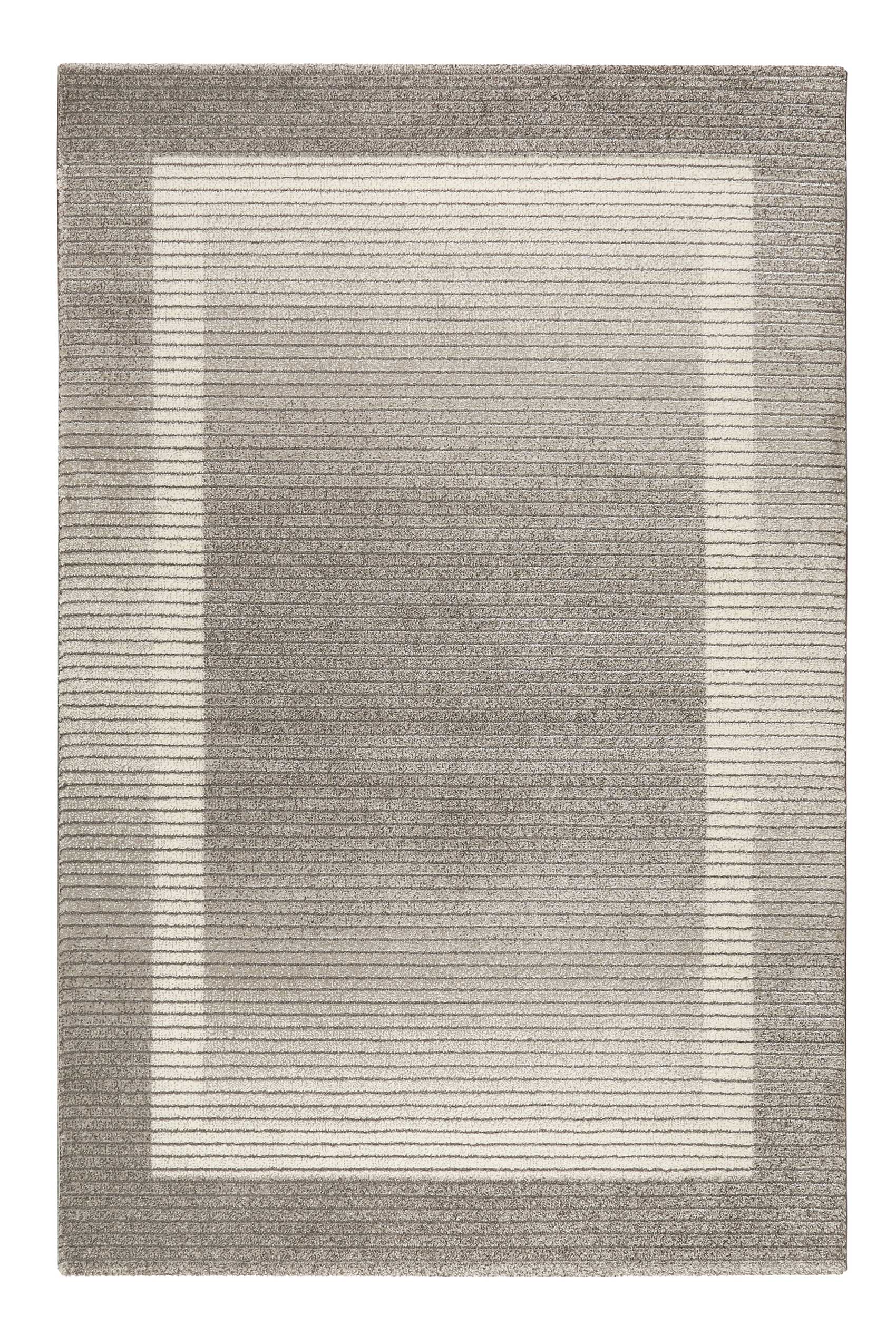Teppich Grau Silber Kurzflor » Velvet Flow « WECONhome - Ansicht 1