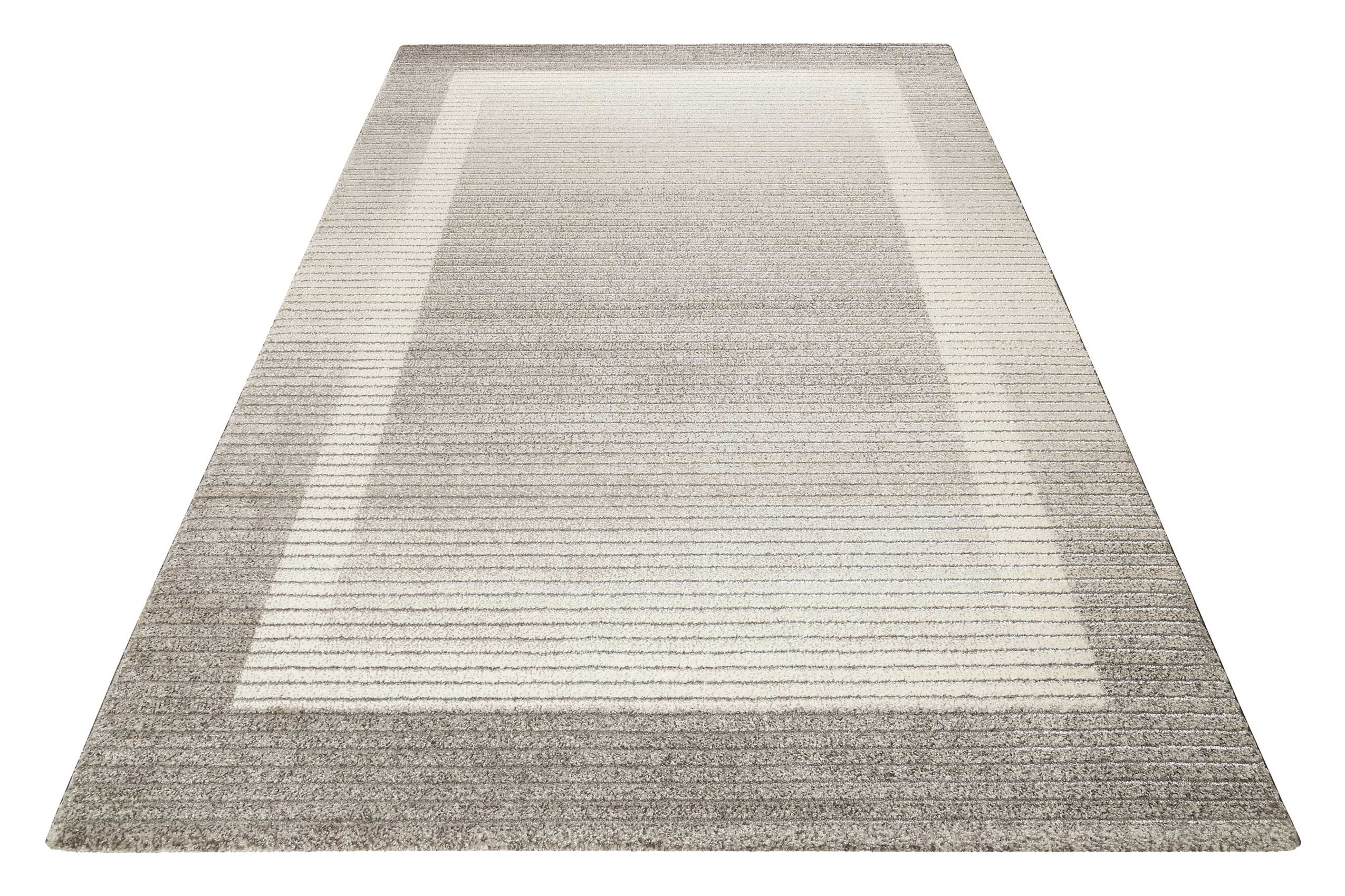 Teppich Grau Silber Kurzflor » Velvet Flow « WECONhome - Ansicht 2