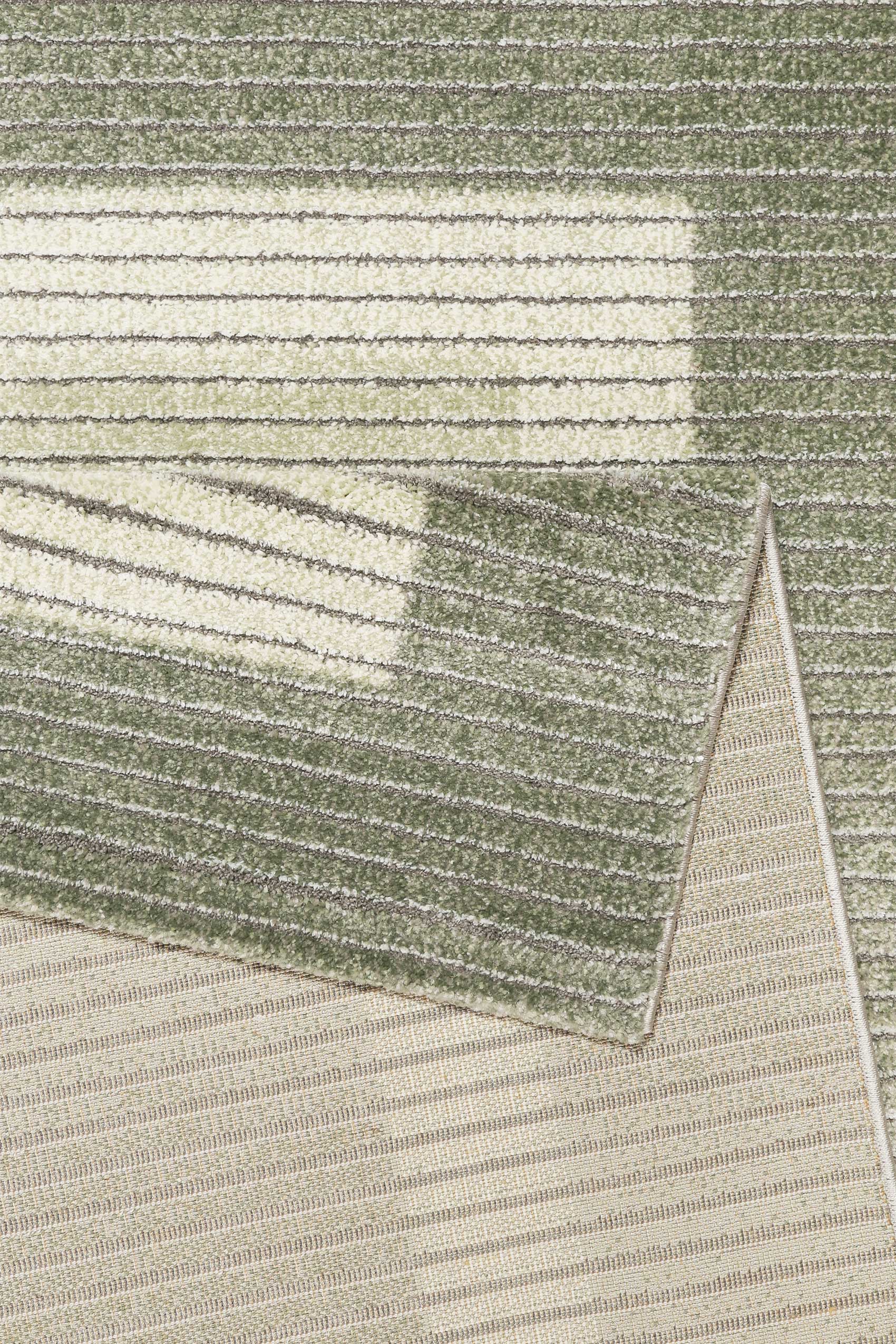 Teppich Salbeigrün Grau Kurzflor » Velvet Flow « WECONhome - Ansicht 3