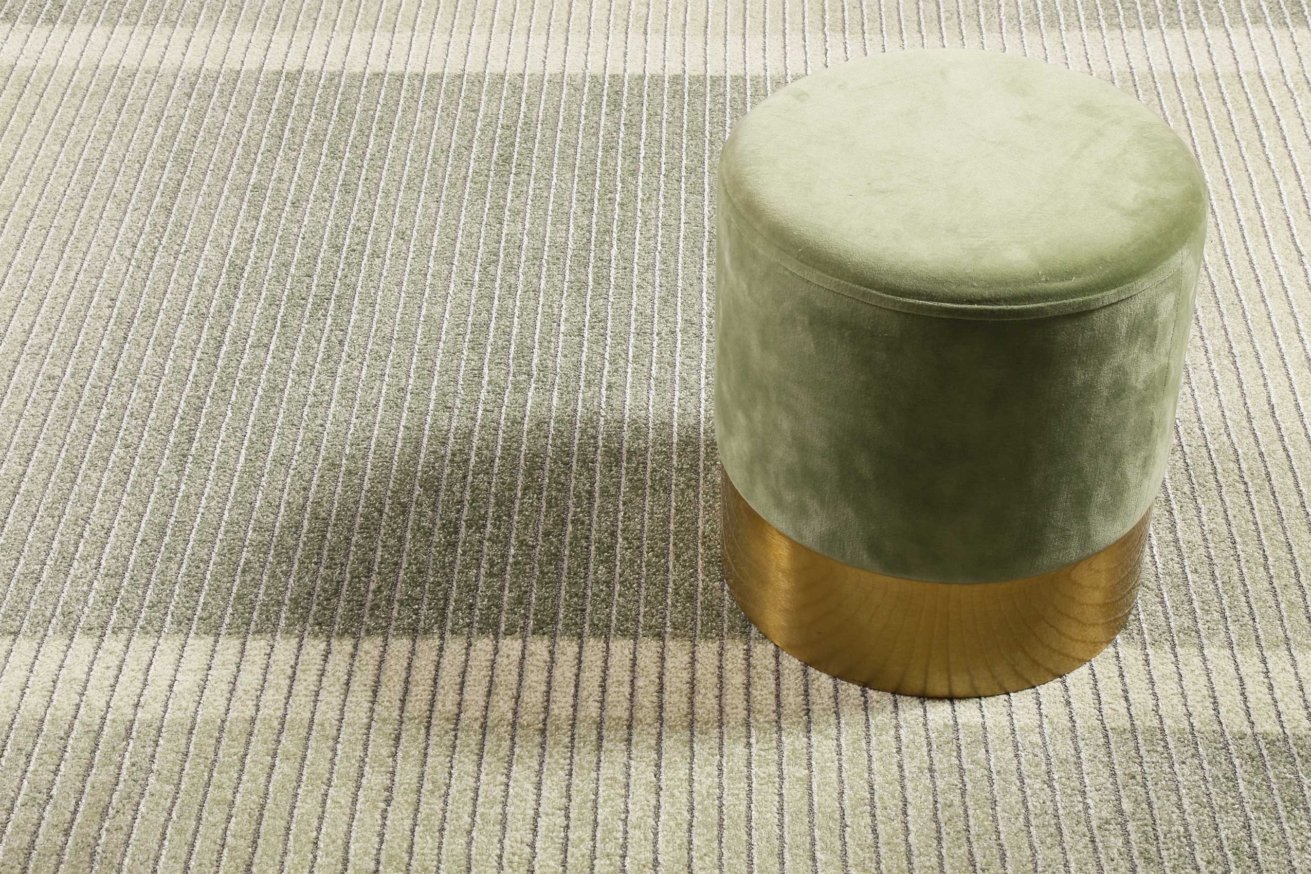 Teppich Salbeigrün Grau Kurzflor » Velvet Flow « WECONhome - Ansicht 2