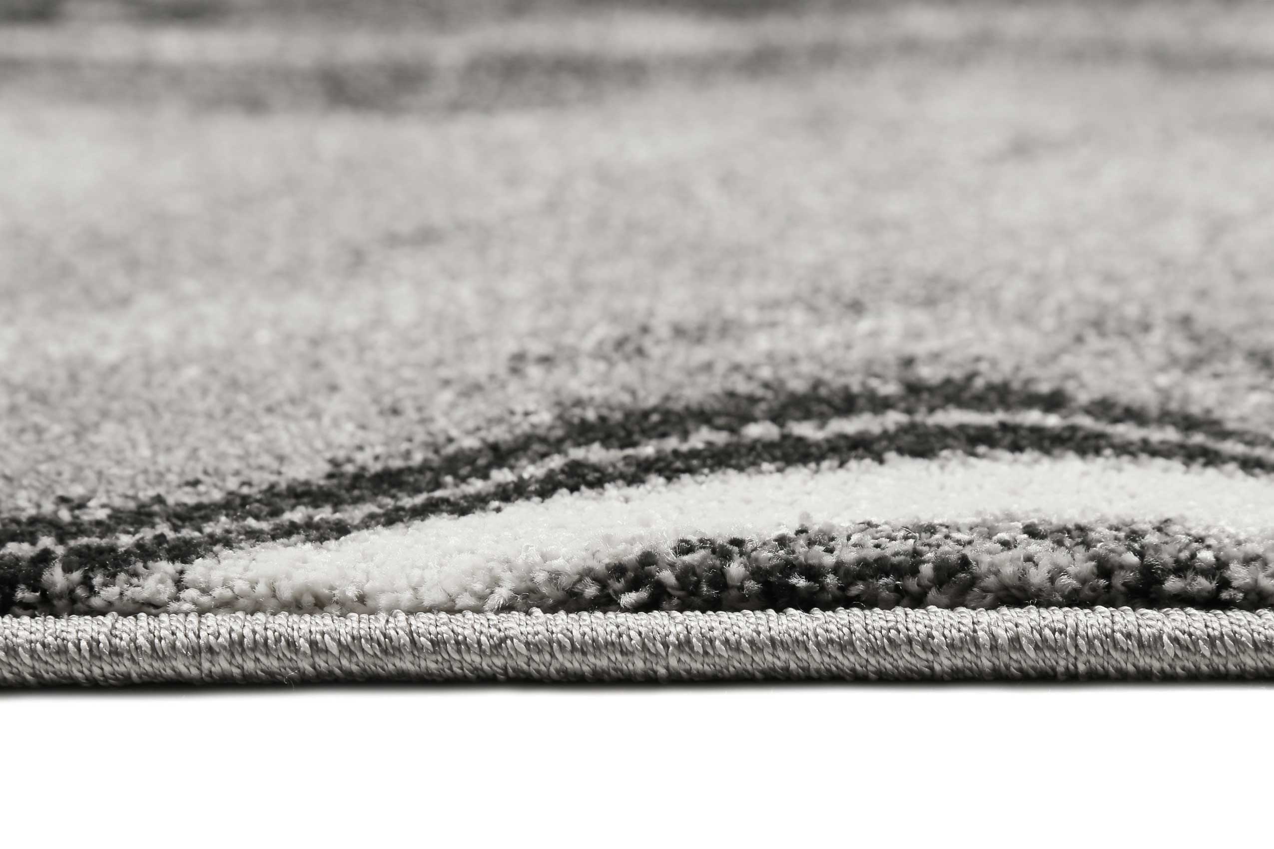 Teppich Grau Silber Kurzflor 