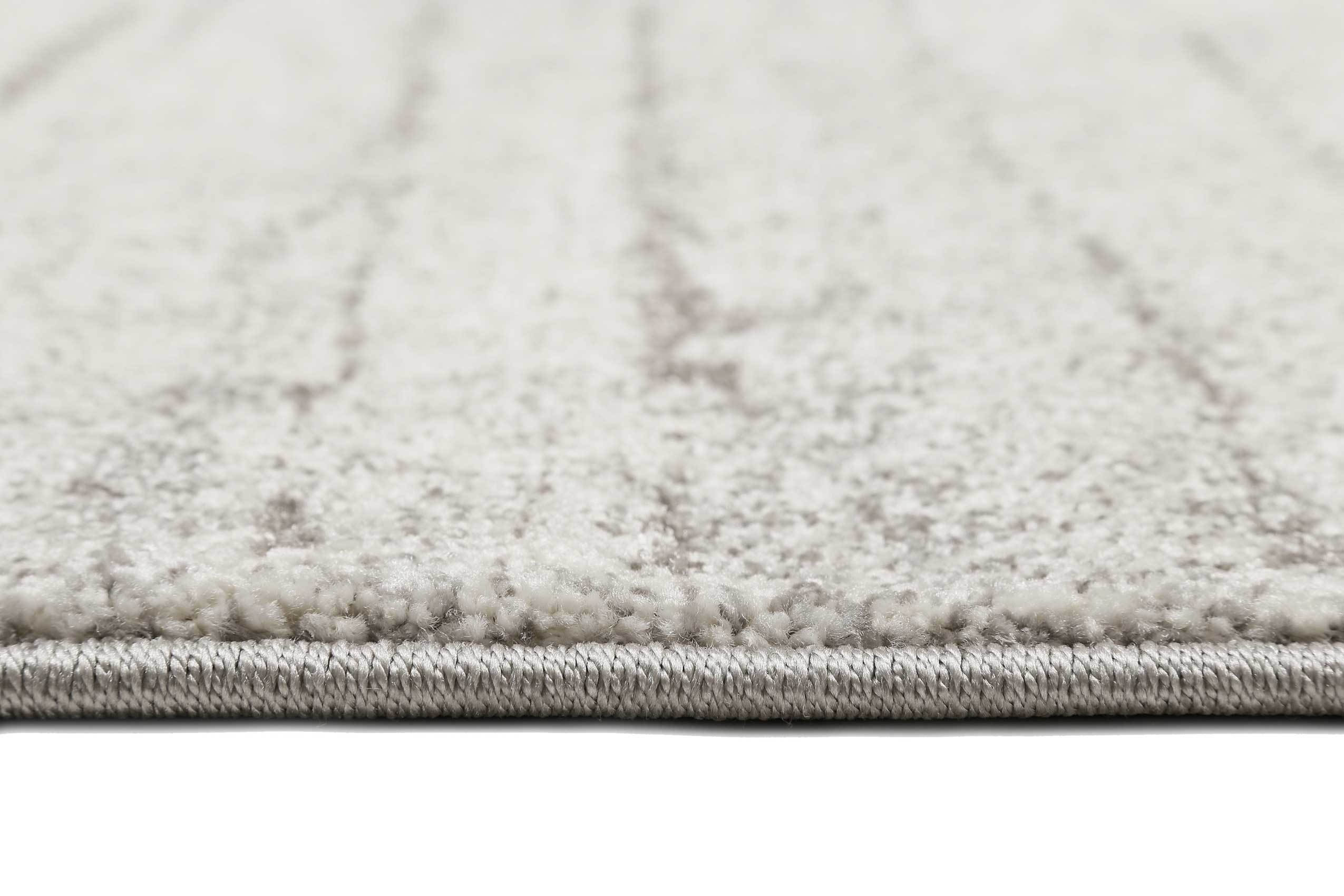 Teppich Grau Creme Weiß Kurzflor » Woodland « WECONhome - Ansicht 4