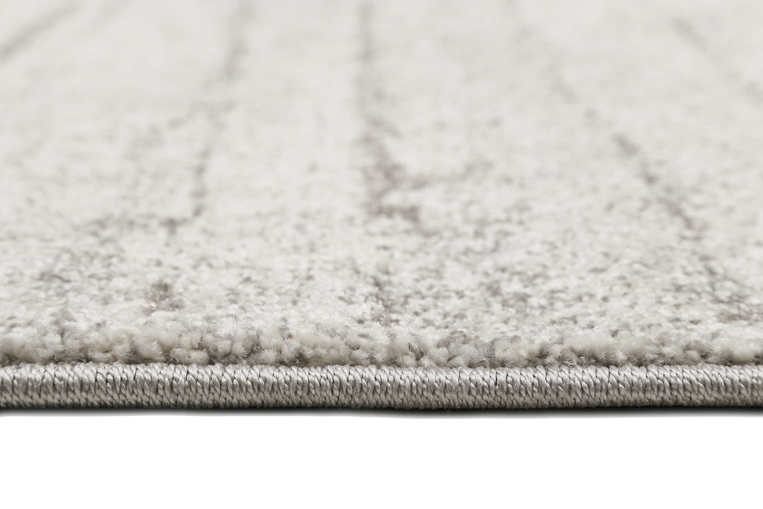 Teppich Grau Creme Weiß Kurzflor » Woodland « WECONhome - Ansicht 4