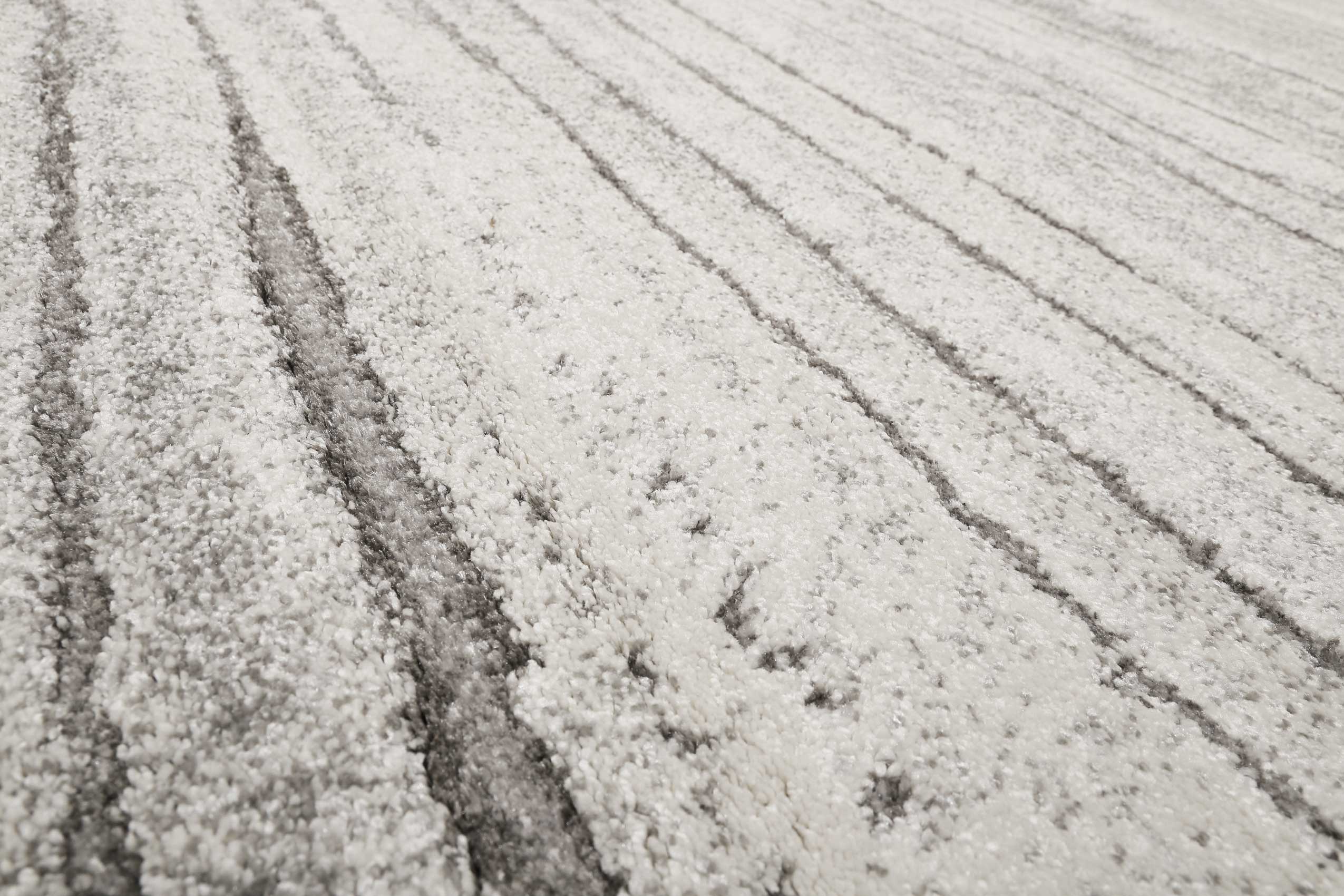 Teppich Grau Creme Weiß Kurzflor » Woodland « WECONhome - Ansicht 5