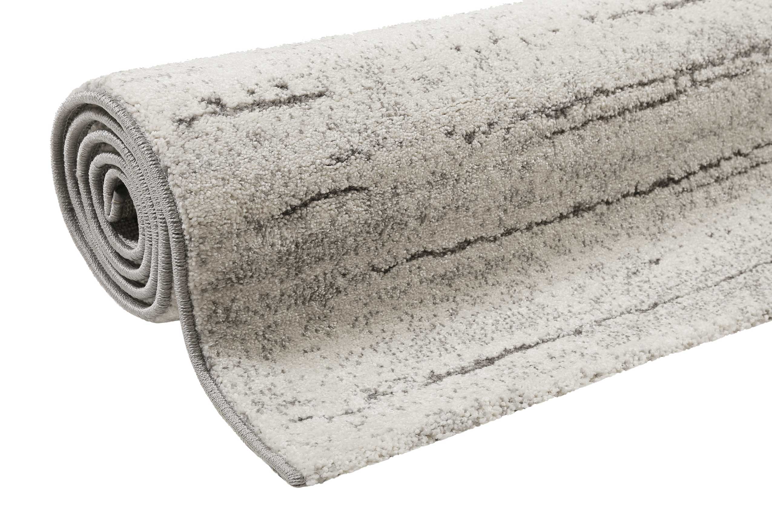 Teppich Grau Creme Weiß Kurzflor » Woodland « WECONhome - Ansicht 7