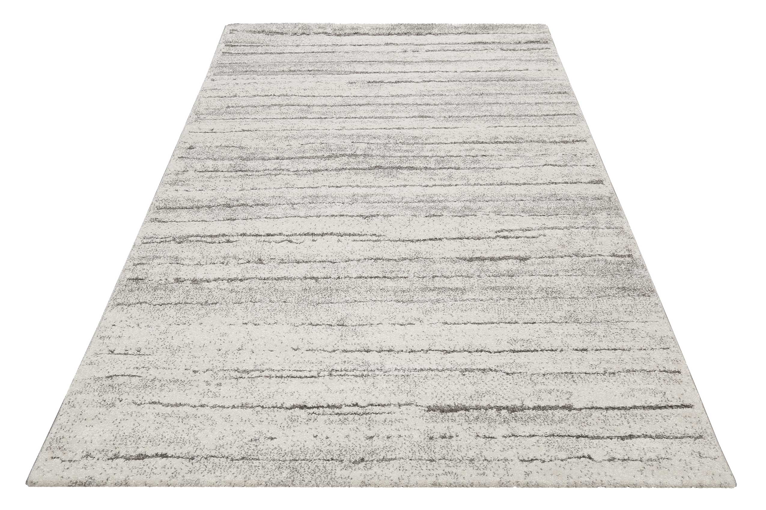 Teppich Grau Creme Weiß Kurzflor » Woodland « WECONhome - Ansicht 2