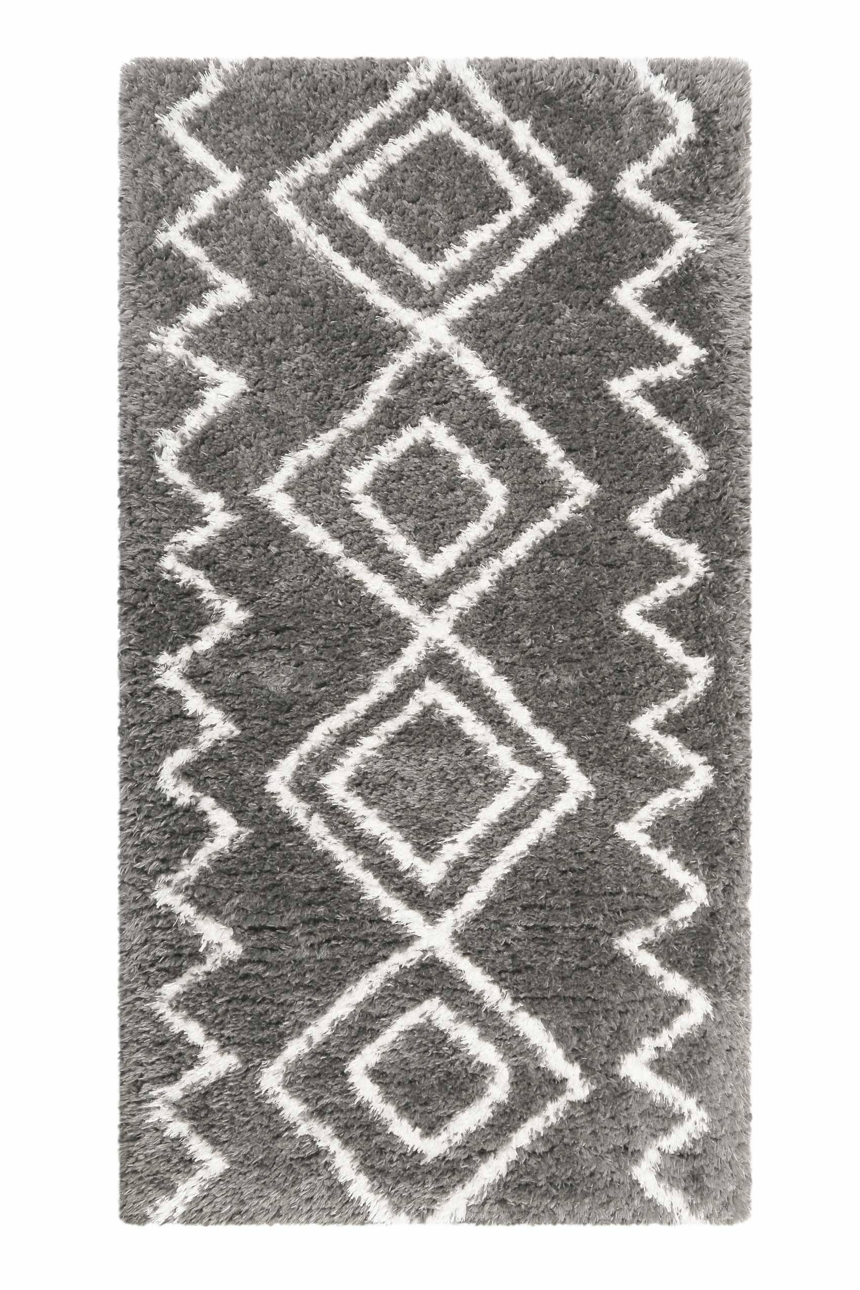 Teppich Grau Hochflor 