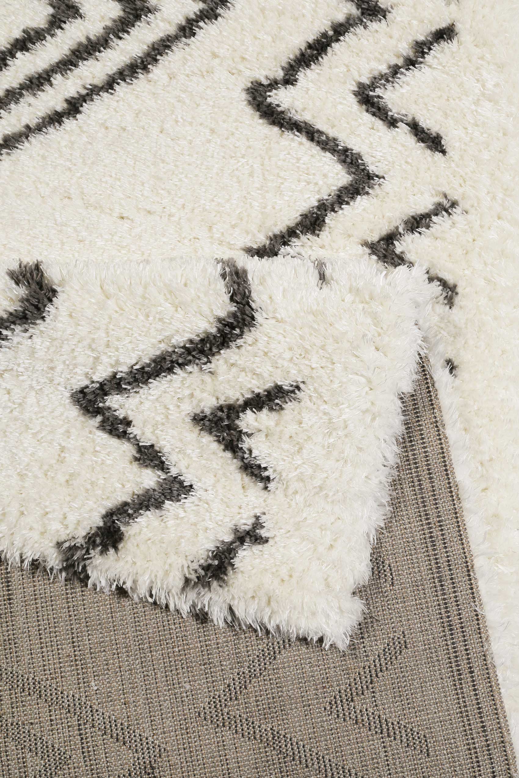 Teppich Weiß Grau Hochflor » Boho&Scandic Yagour « WECONhome - Ansicht 3