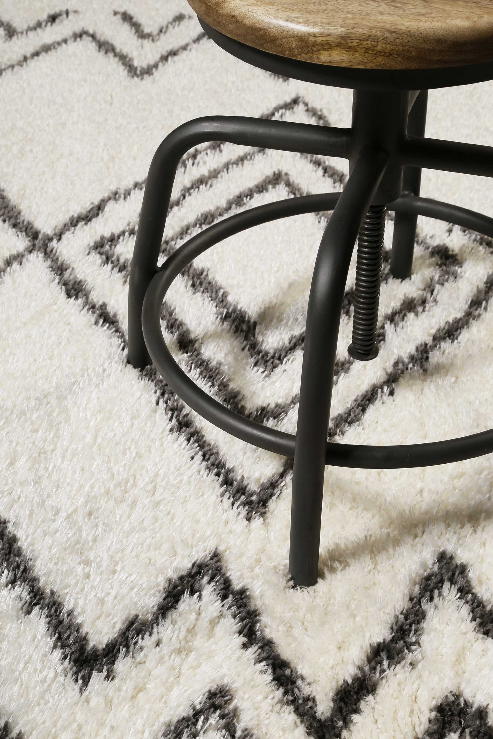 Teppich Weiß Grau Hochflor » Boho&Scandic Yagour « WECONhome - Ansicht 6