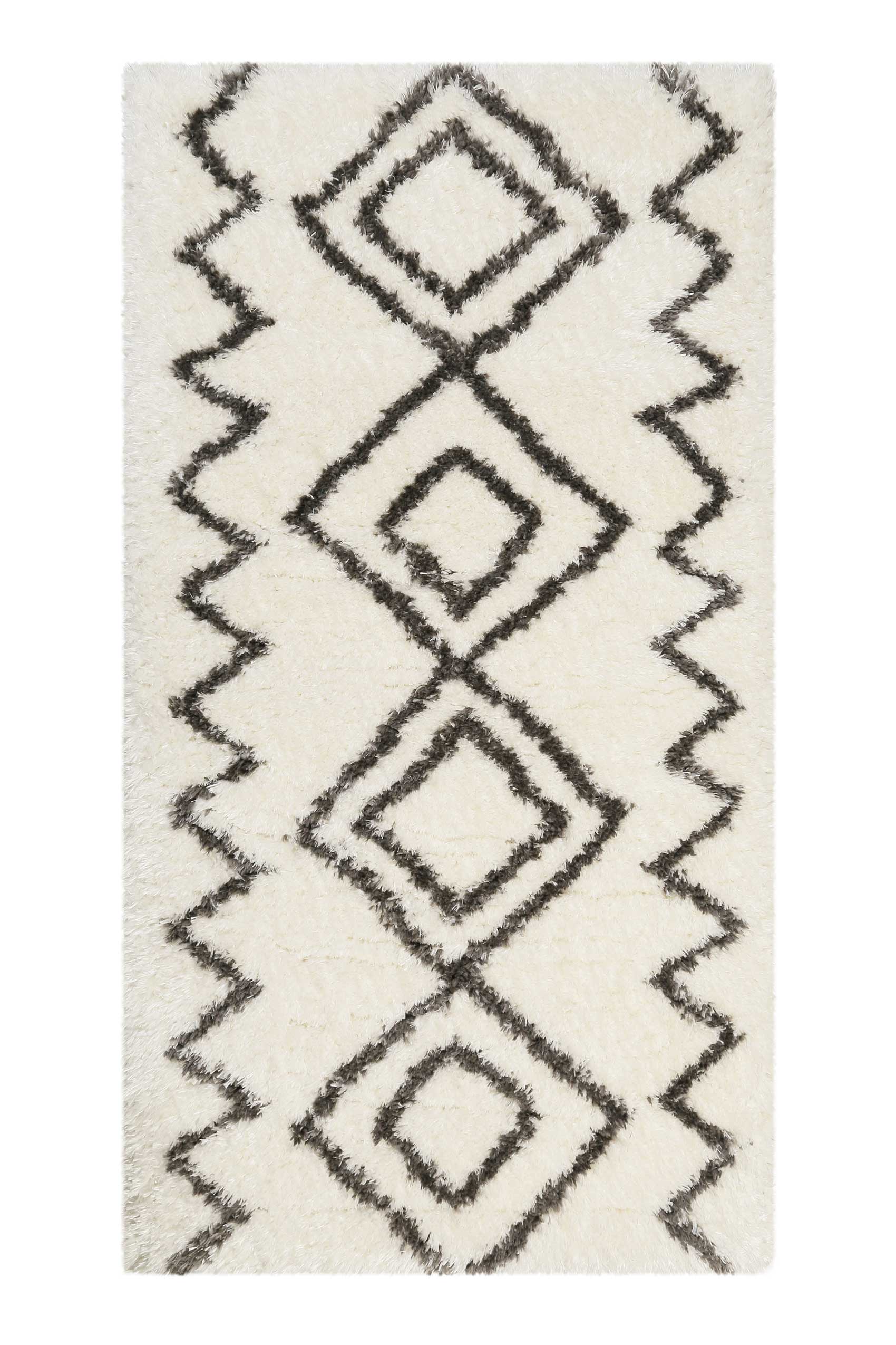 Teppich Weiß Grau Hochflor » Boho&Scandic Yagour « WECONhome - Ansicht 7