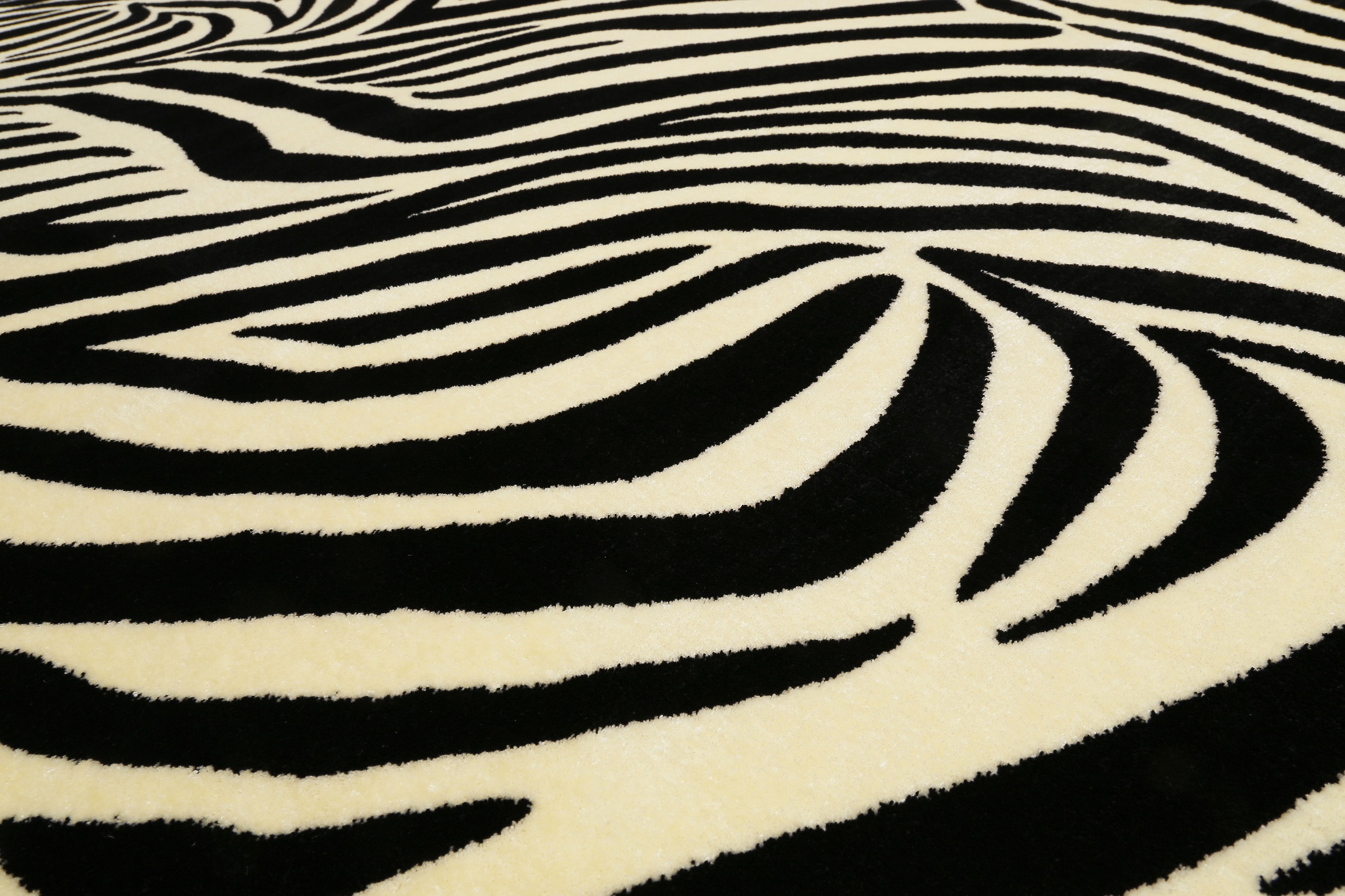 WECONhome Kurzflor Teppich » Zebra « schwarz creme - Ansicht 5
