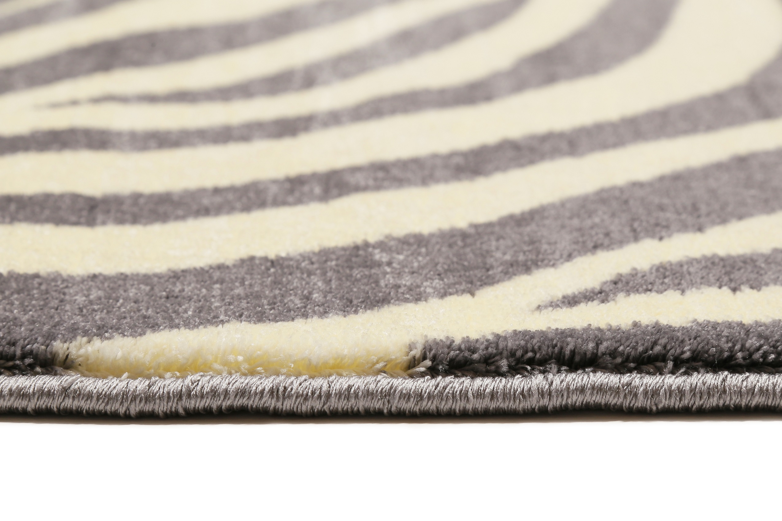 WECONhome Kurzflor Teppich » Zebra « grau creme - Ansicht 4